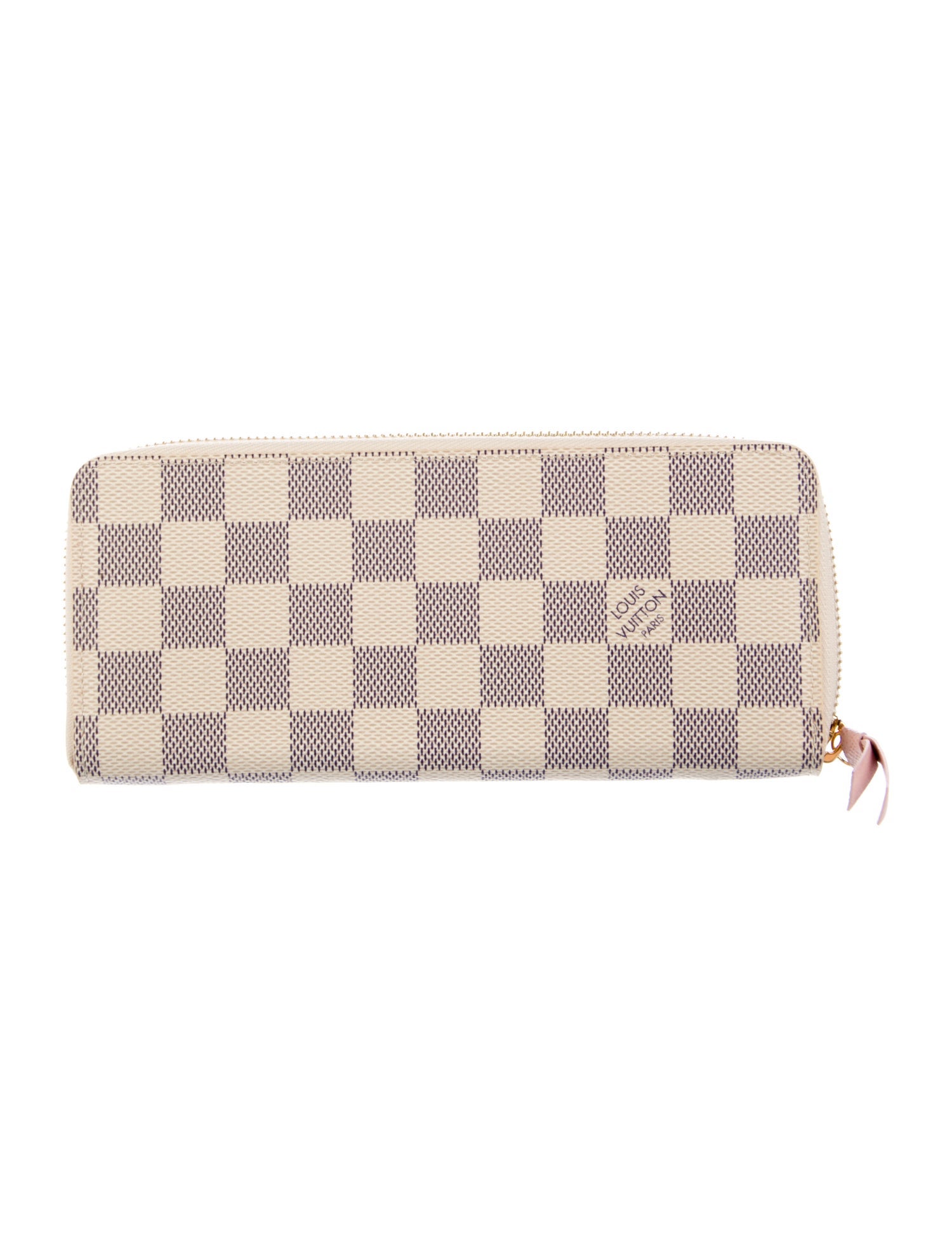 Louis Vuitton Damier Azur Pattern Coated Canvas Zippy Wallet