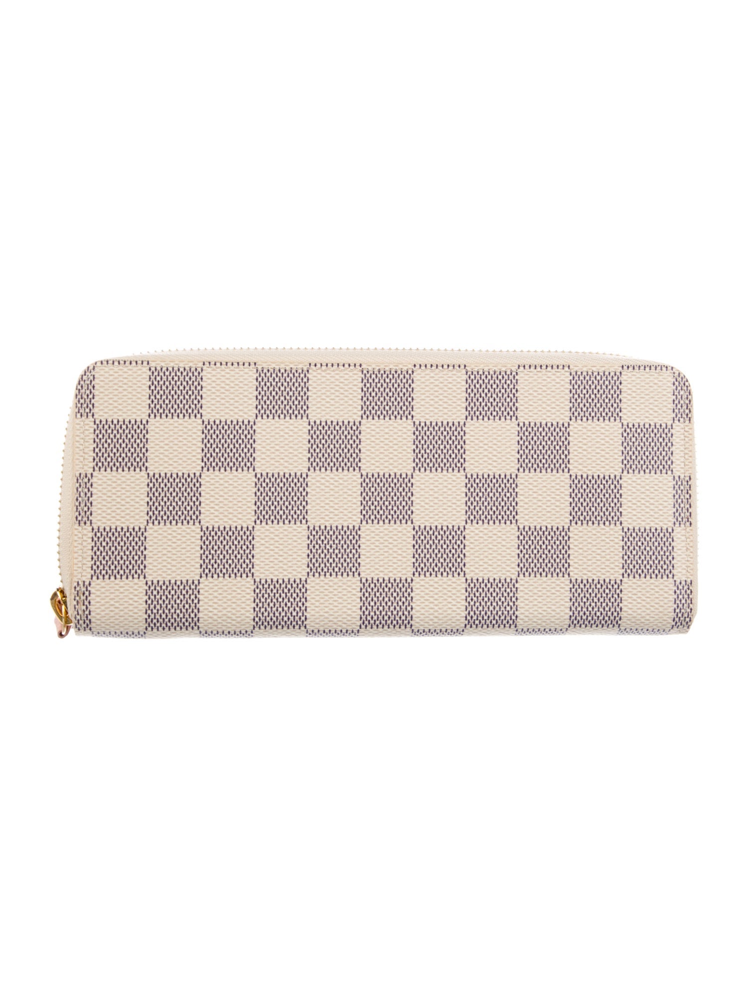 Louis Vuitton Damier Azur Pattern Coated Canvas Zippy Wallet