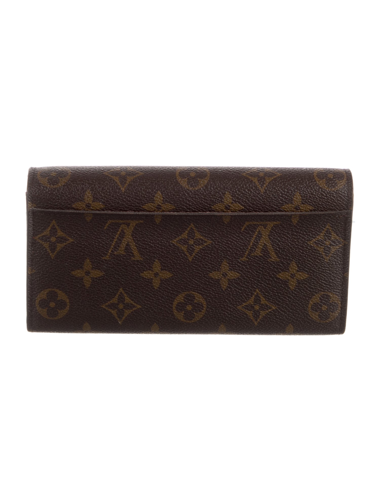 Louis Vuitton LV Monogram Coated Canvas Sarah Wallet