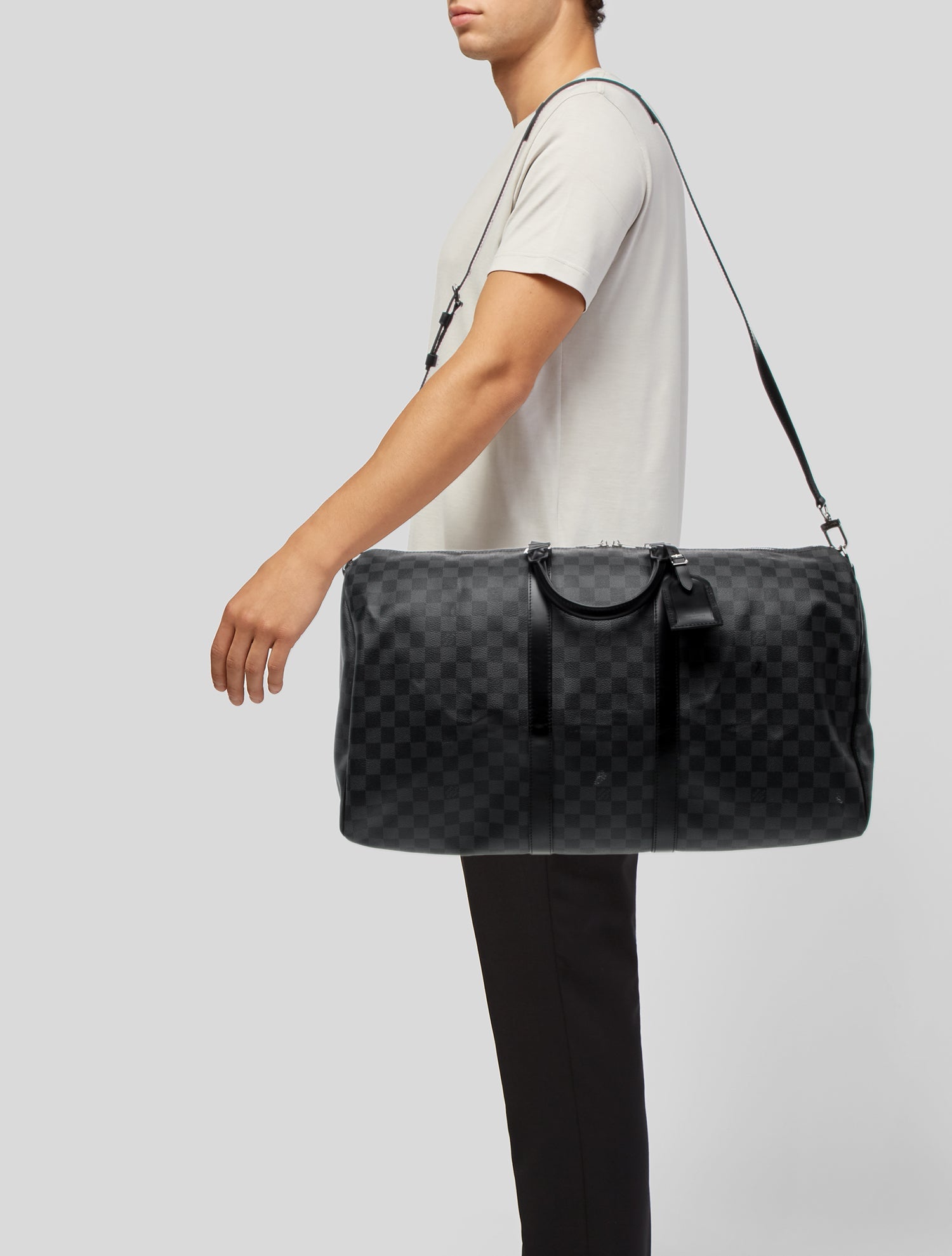 Louis Vuitton Damier Graphite Keepall Bandouliere 55