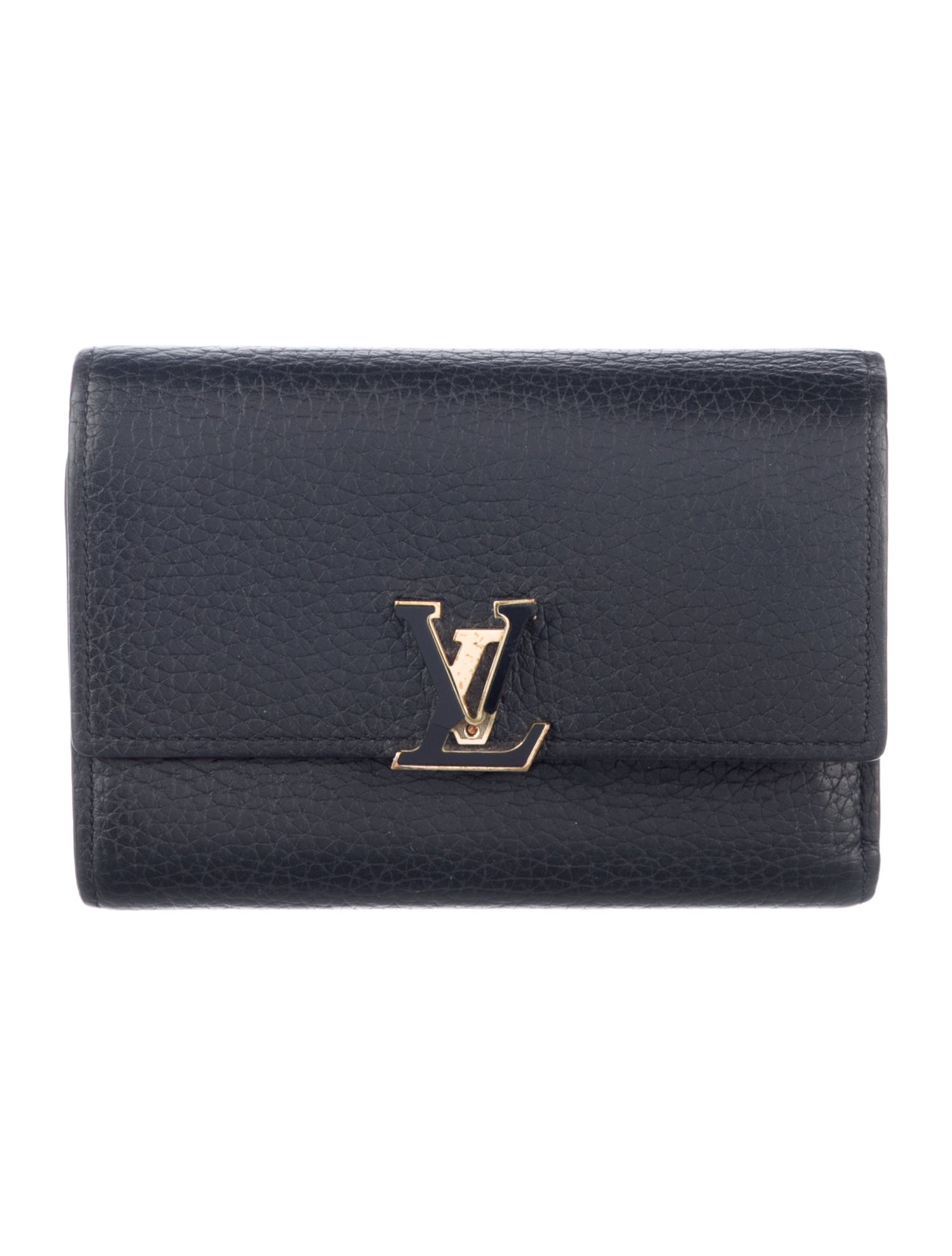 Louis Vuitton Taurillon Leather Capucines Compact Wallet