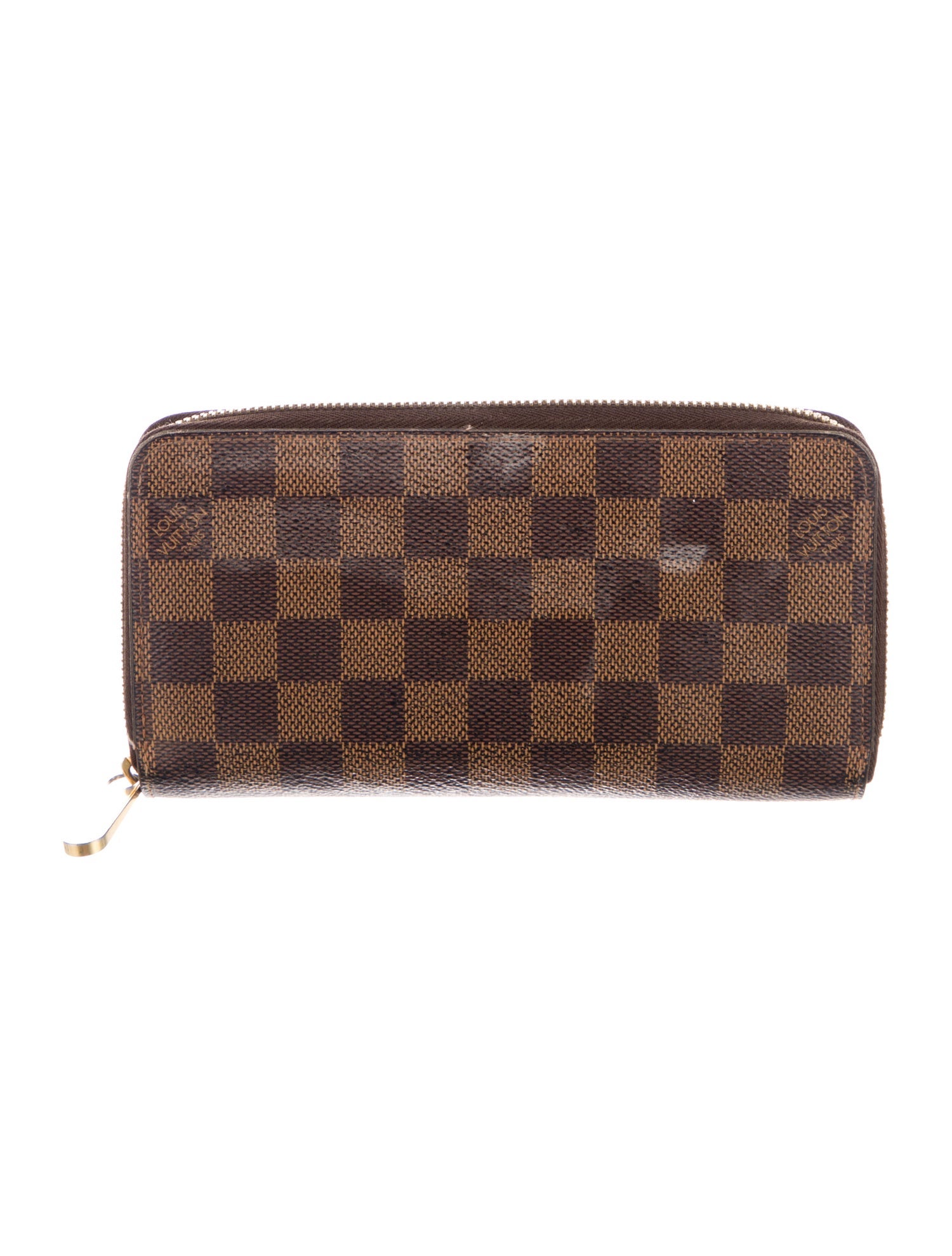Louis Vuitton 2017 Damier Ebene Pattern Zippy Wallet