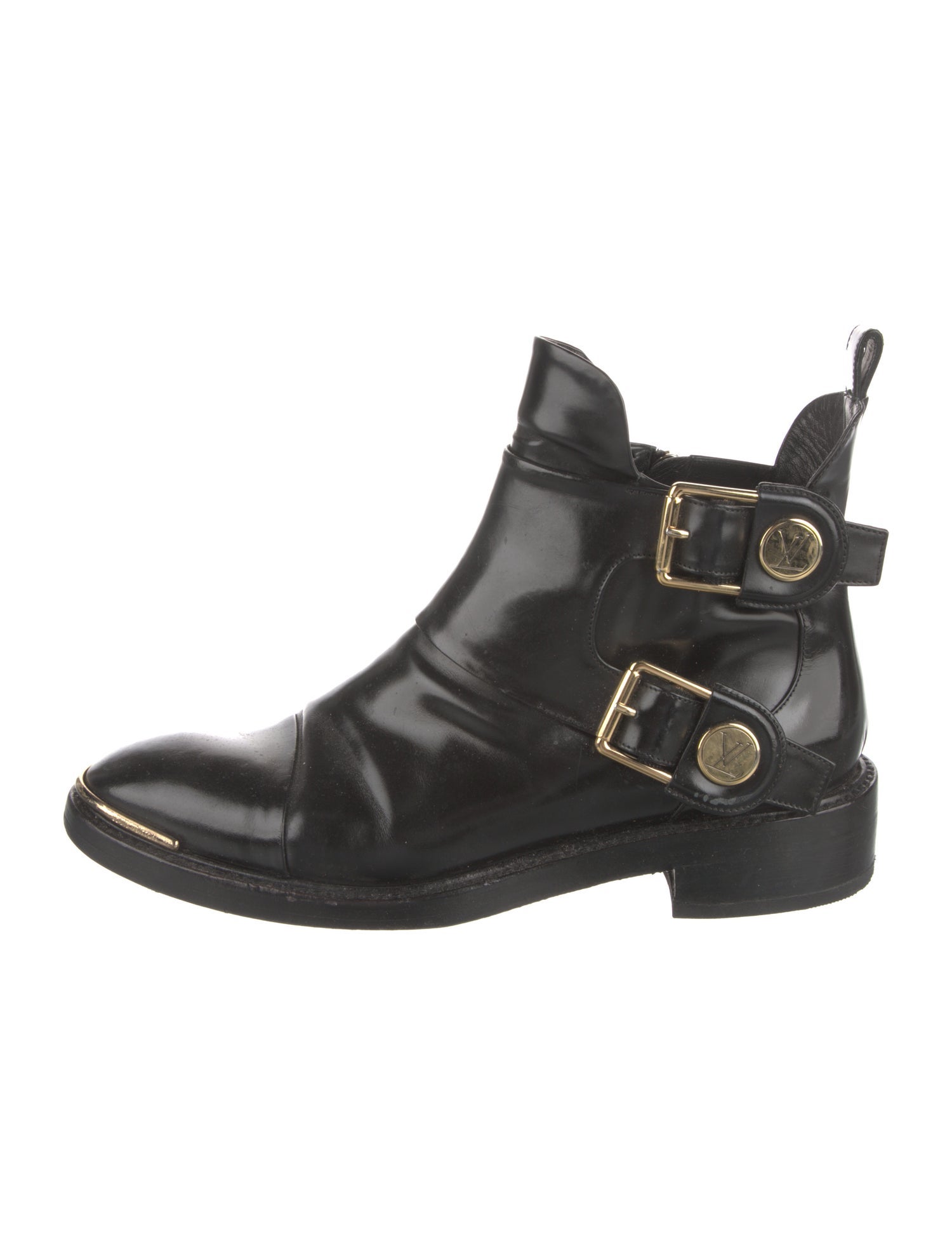 Louis Vuitton Leather Moto Boots