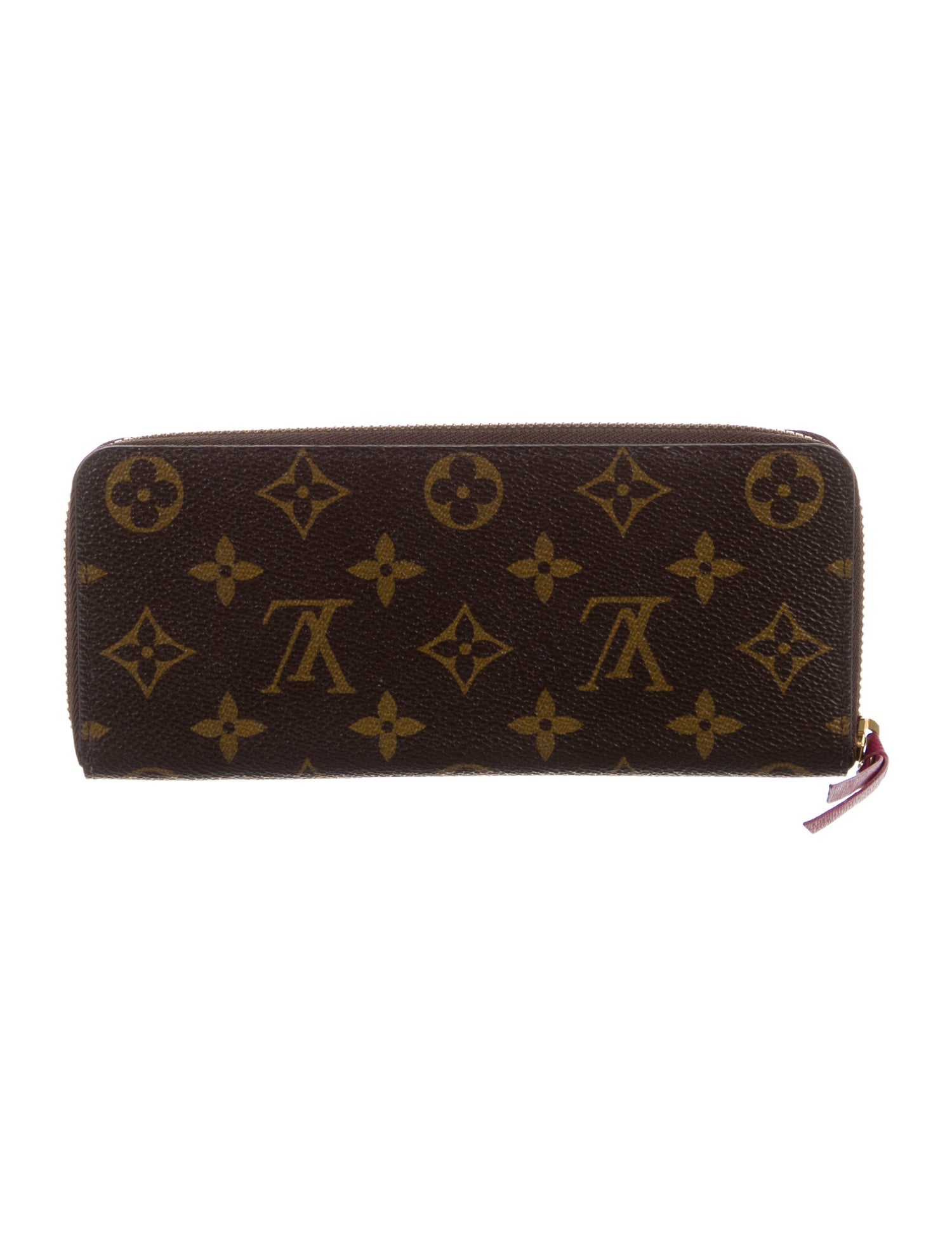 Louis Vuitton LV Monogram Coated Canvas Clemence Wallet