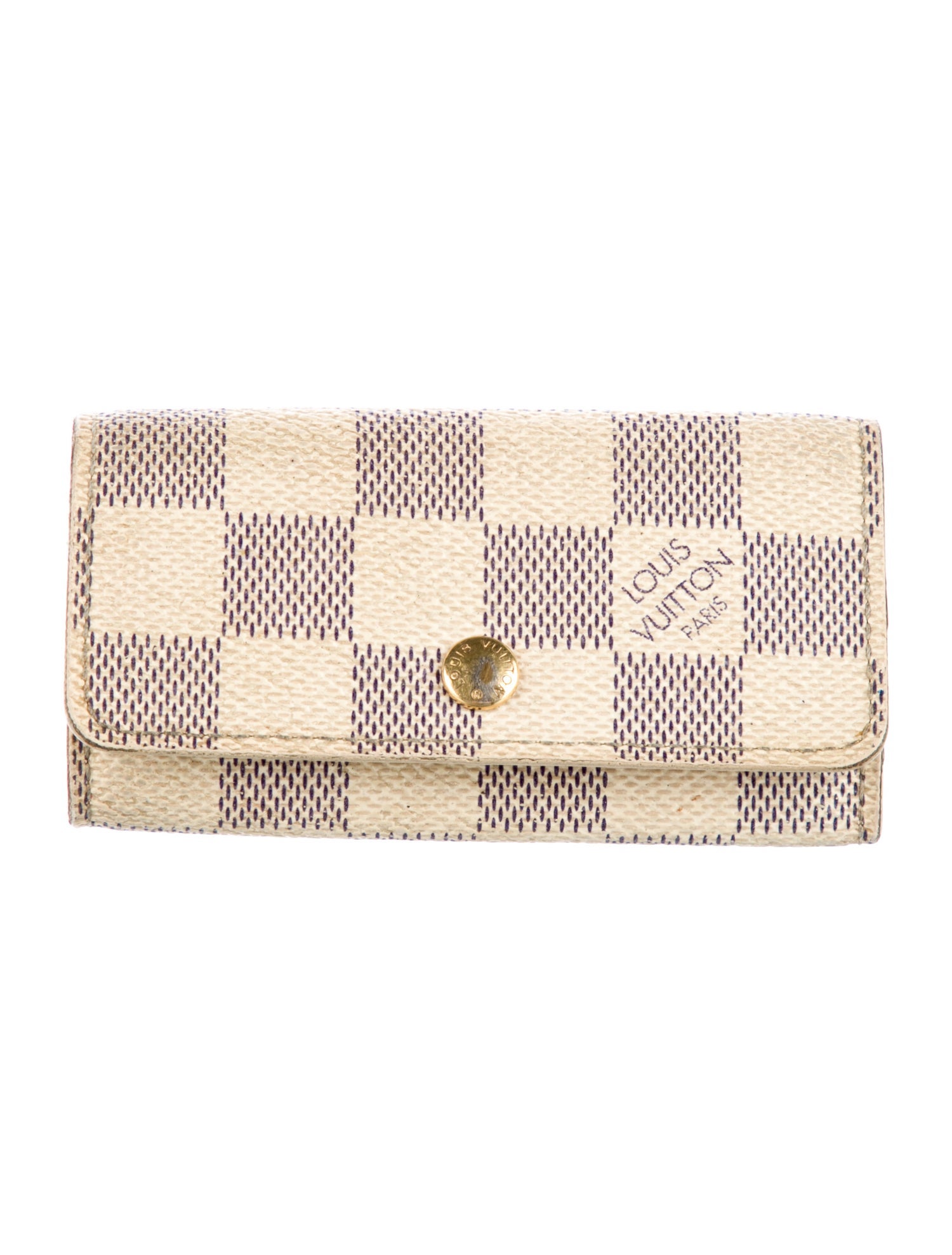 Louis Vuitton 2007 Damier Azur Pattern Key Holder