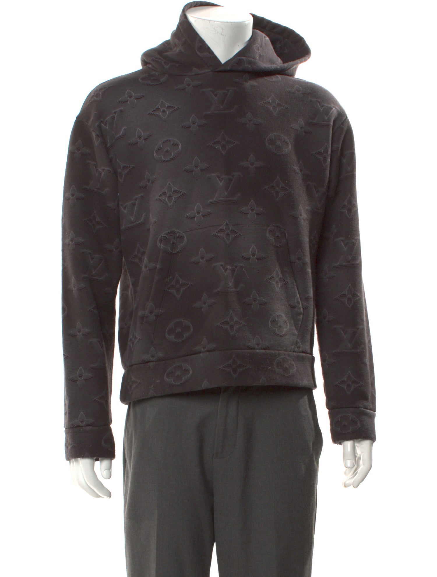 Louis Vuitton 2021 Monogram Giant Pattern Hoodie