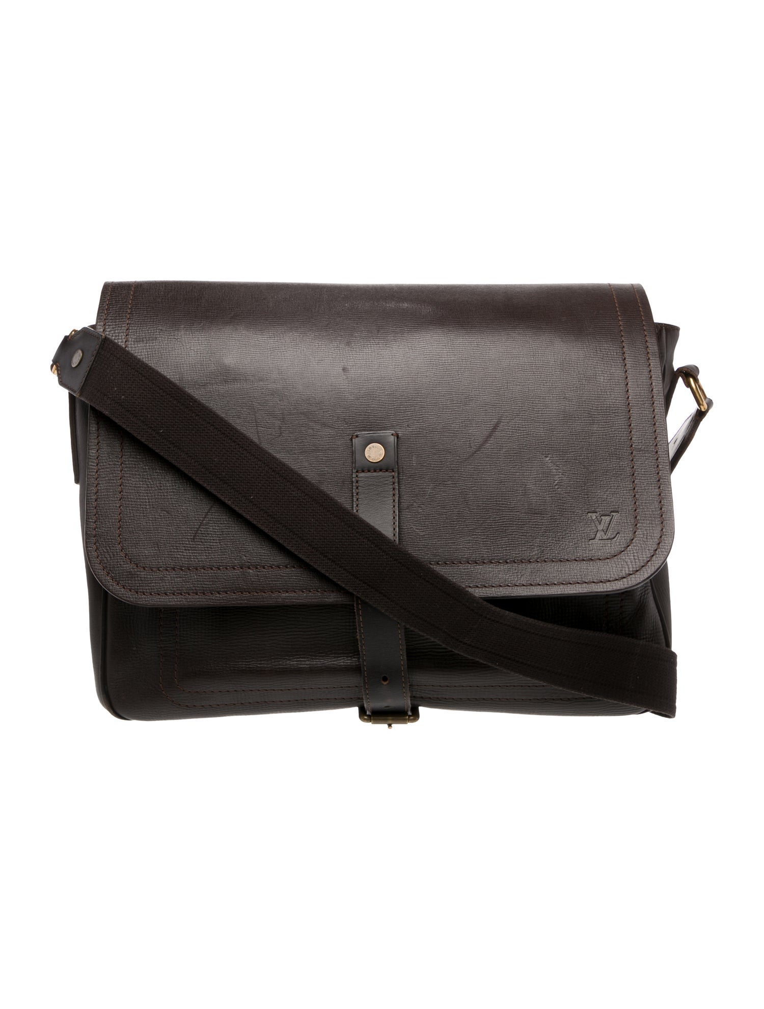 Louis Vuitton Taiga Leather Messenger Bag