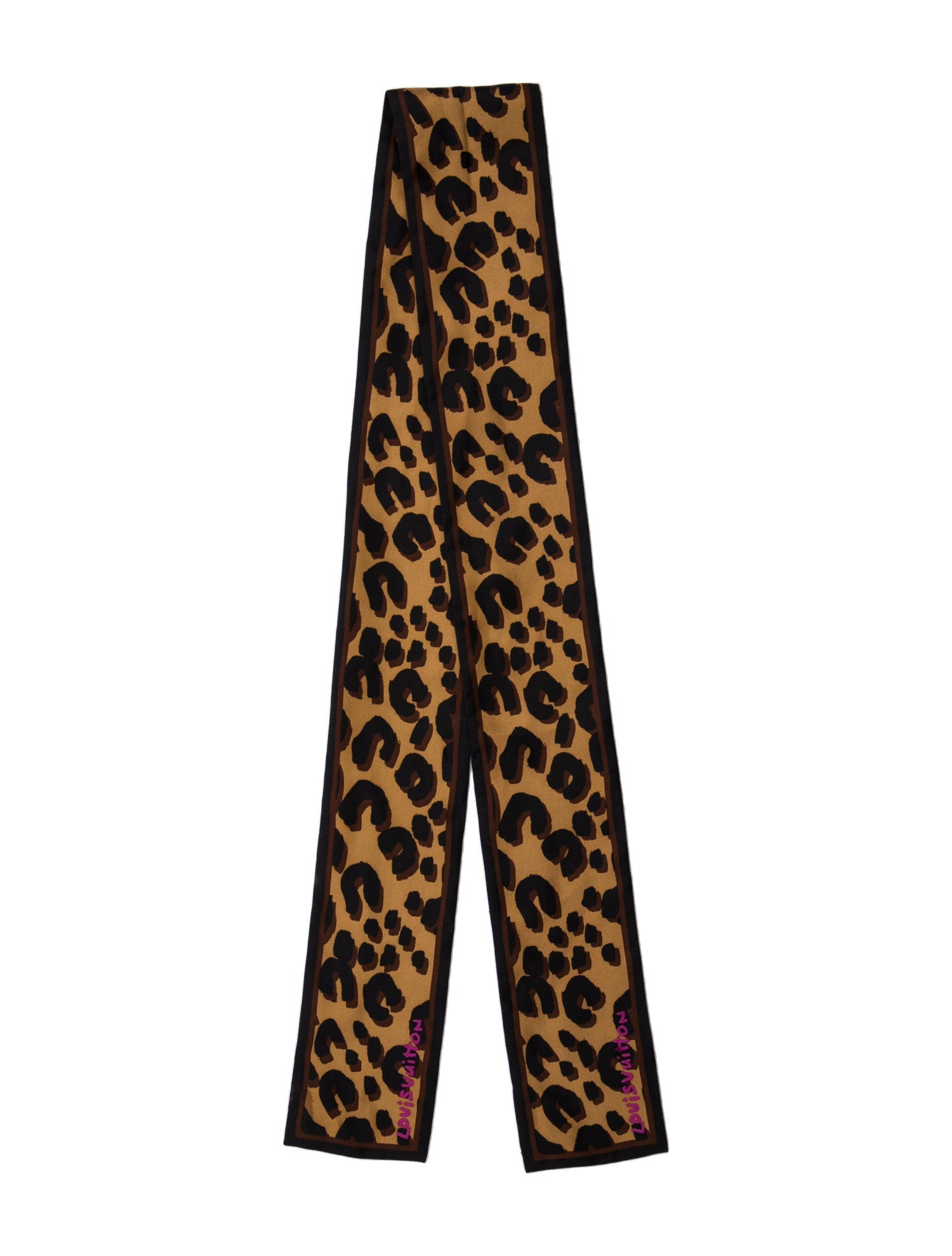 Louis Vuitton x Stephen Sprouse 'Leopard Graffiti' Silk Bandeau