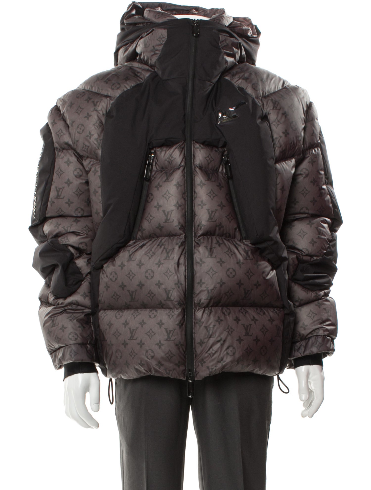 Louis Vuitton 2022 Signature Logo Puffer Coat