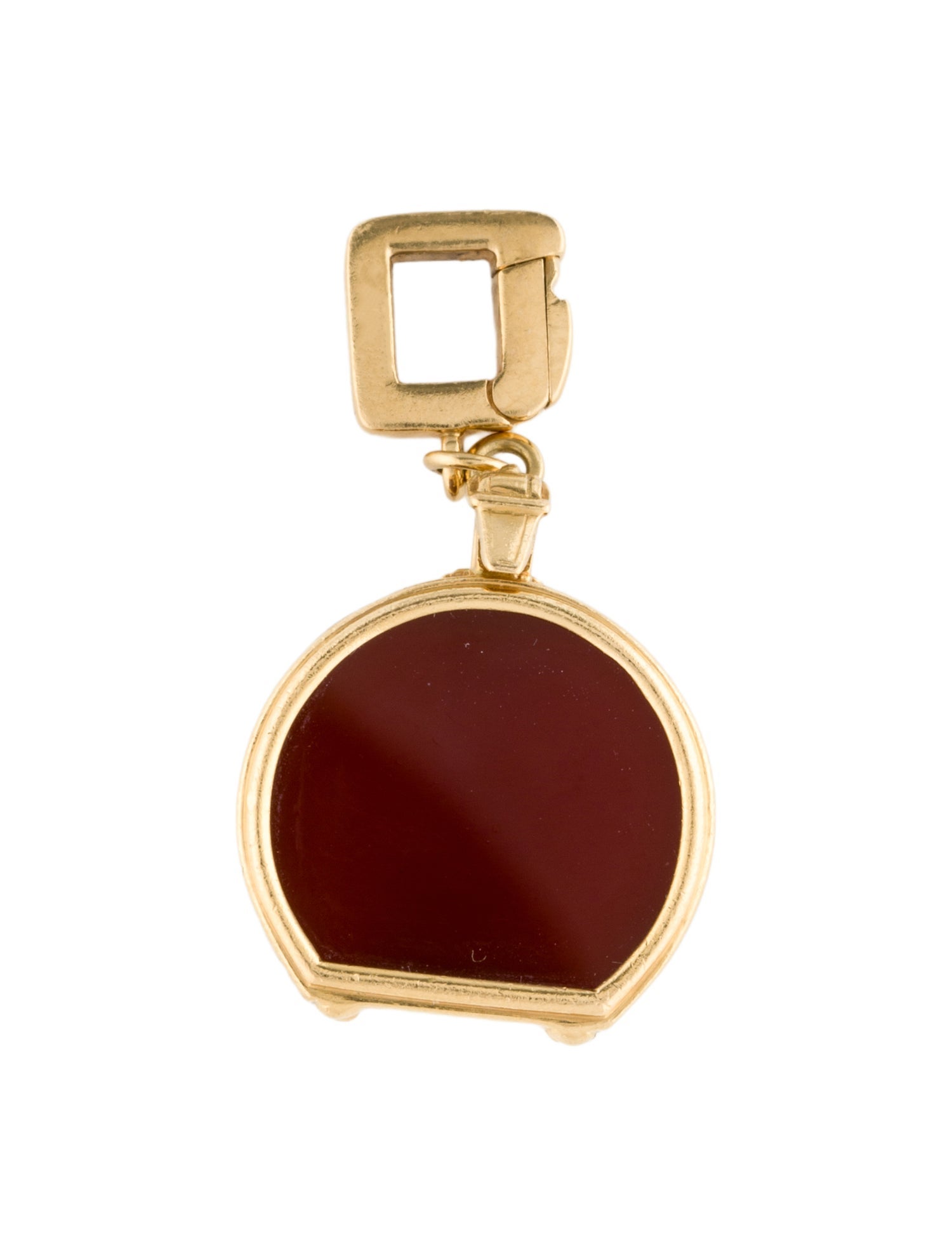 Louis Vuitton 18K Carnelian Hat Box Charm