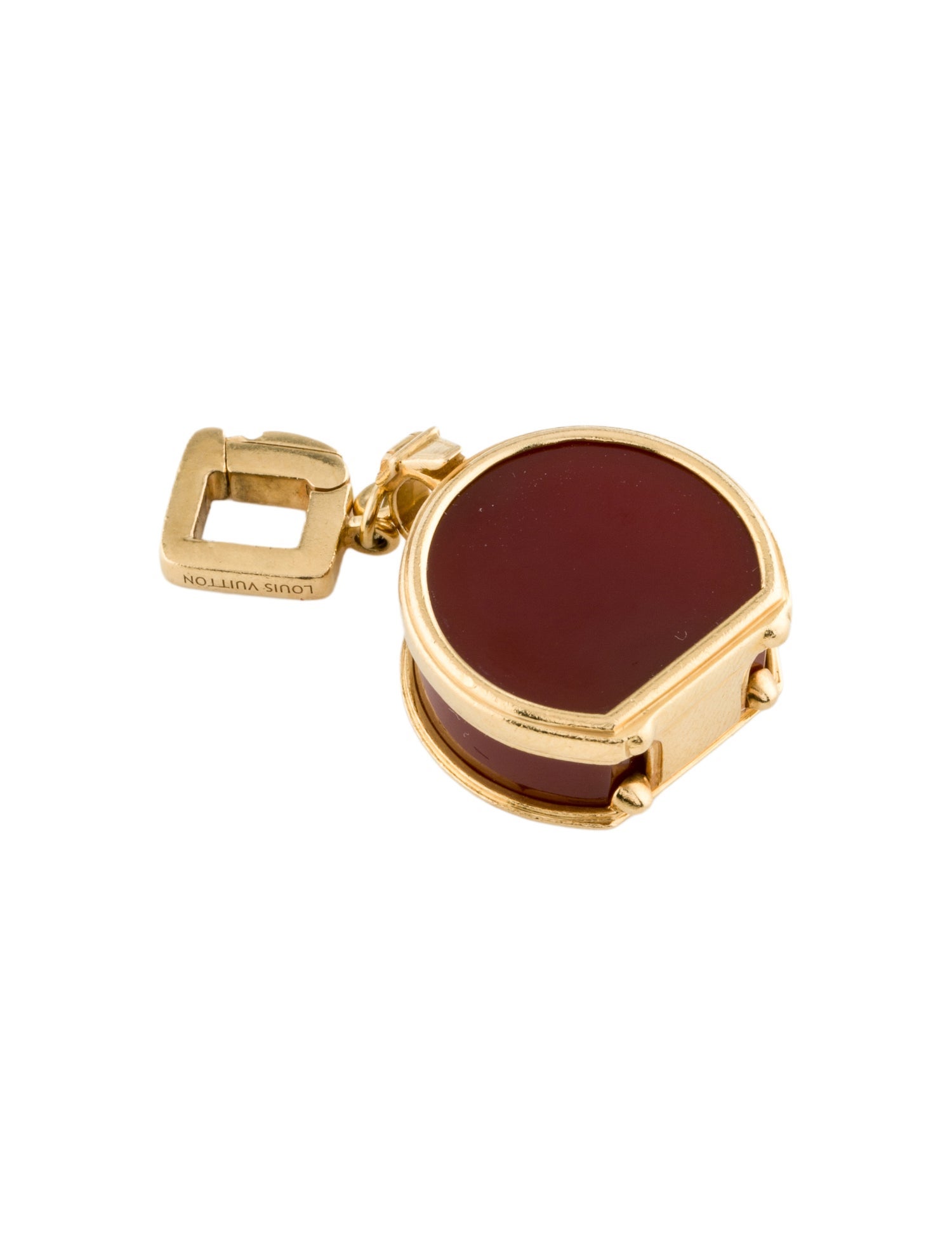 Louis Vuitton 18K Carnelian Hat Box Charm