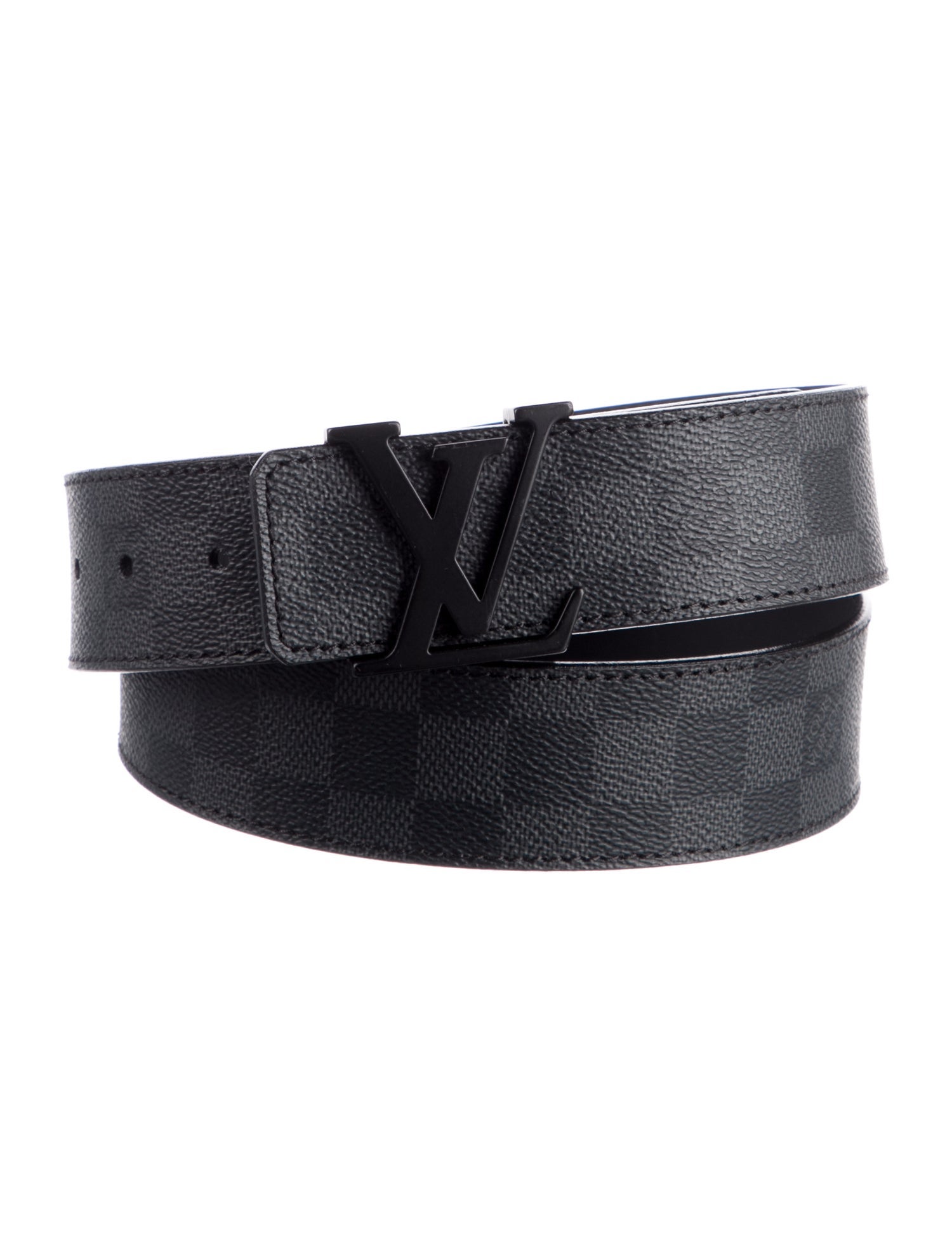 Louis Vuitton LV Initiales 40 MM Damier Graphite Pattern Waist Belt