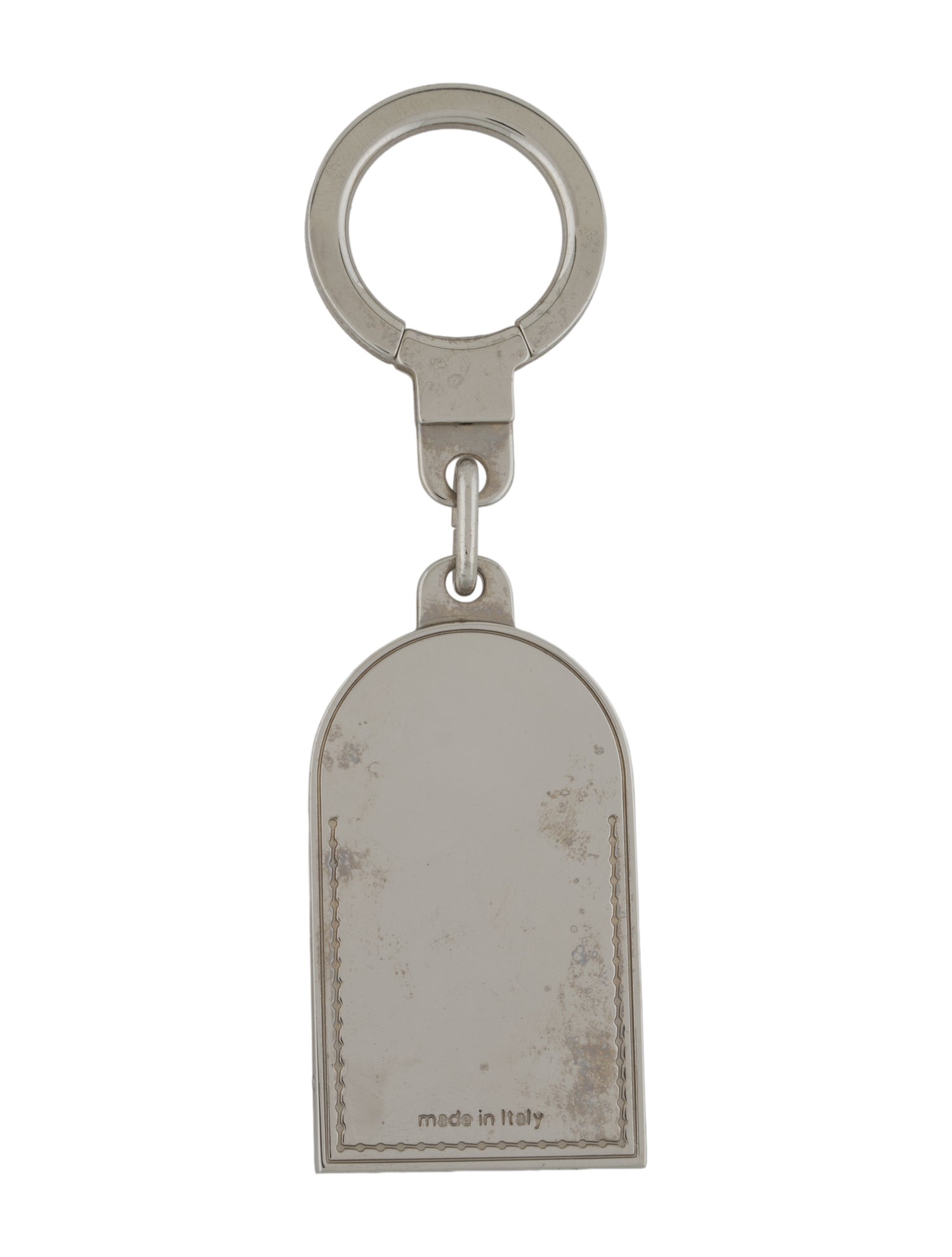 Louis Vuitton Metal Luggage Tag Keychain