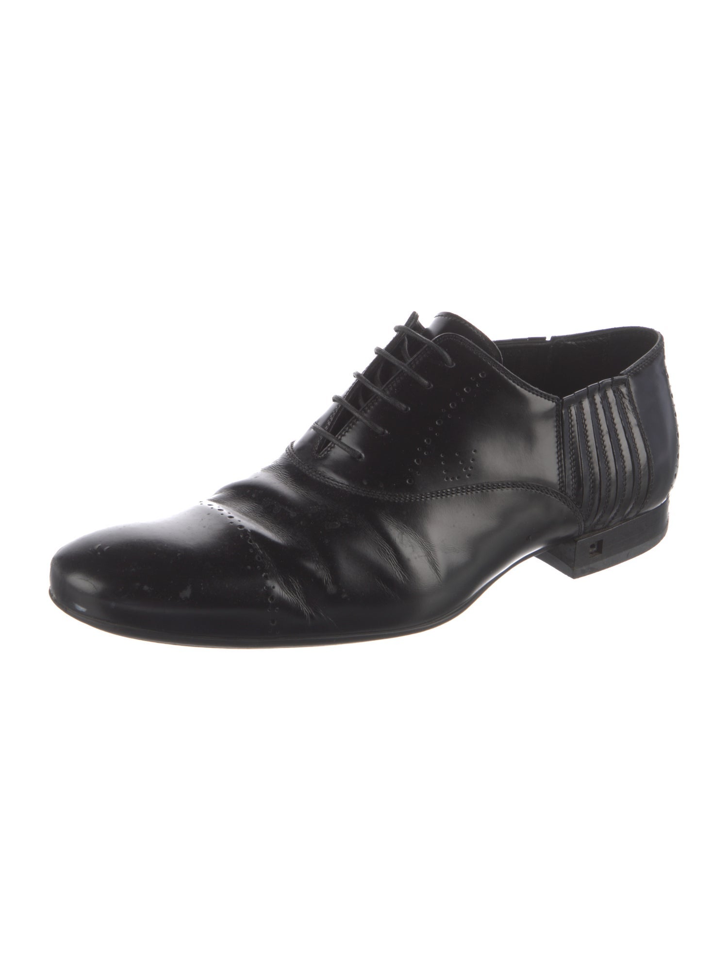 Louis Vuitton Leather Lasercut Accents Oxfords