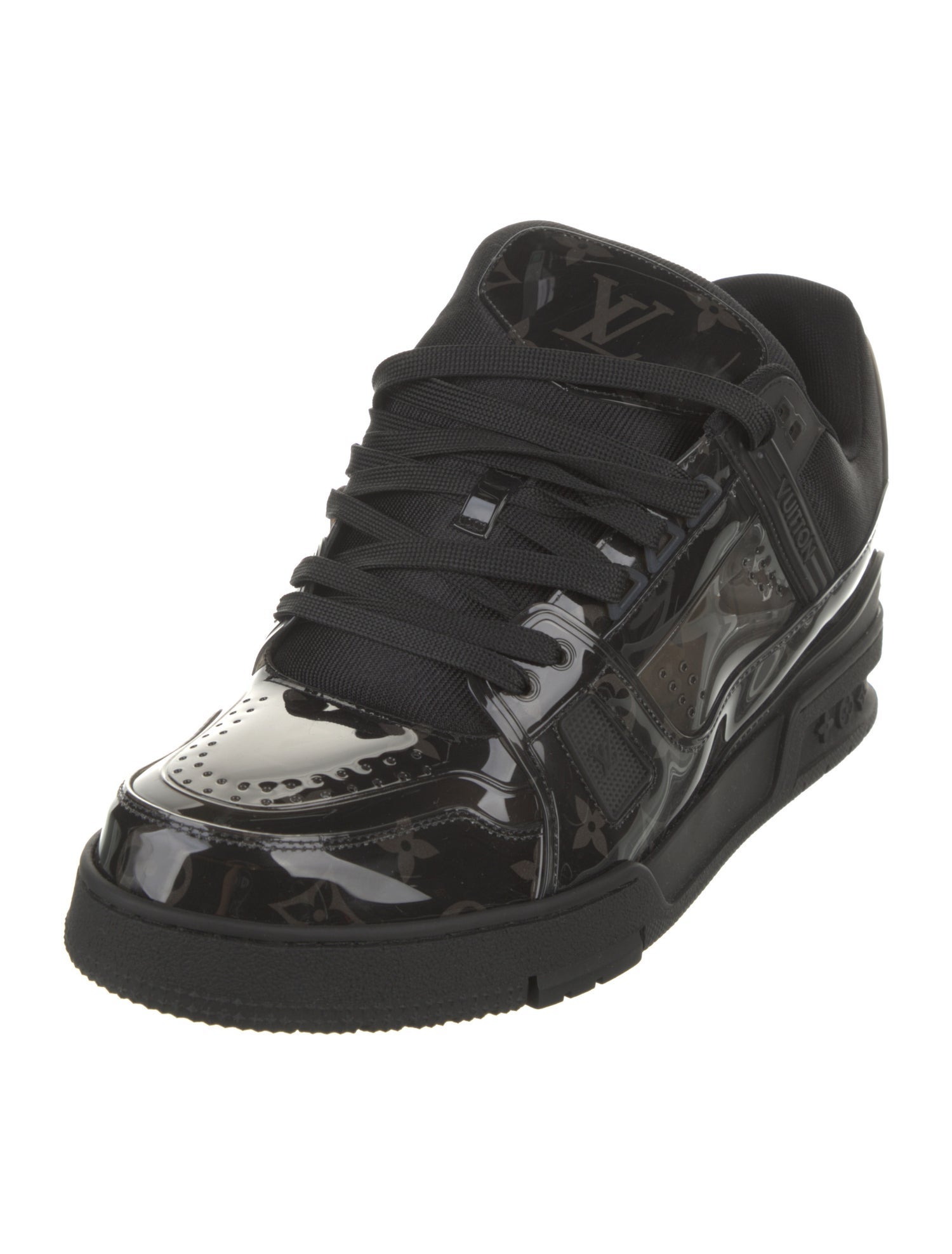 Louis Vuitton LV Monogram Patent Leather Sneakers