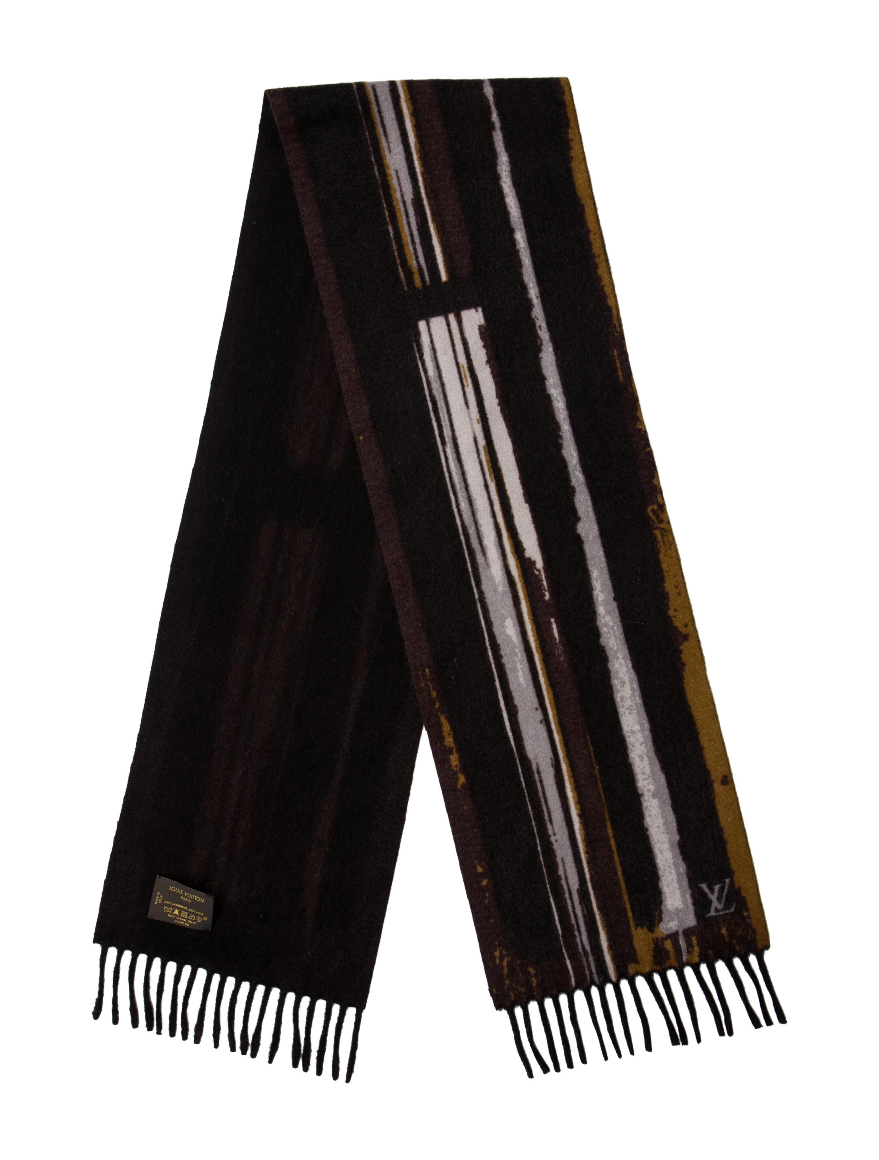 Louis Vuitton Cashmere Striped Scarf