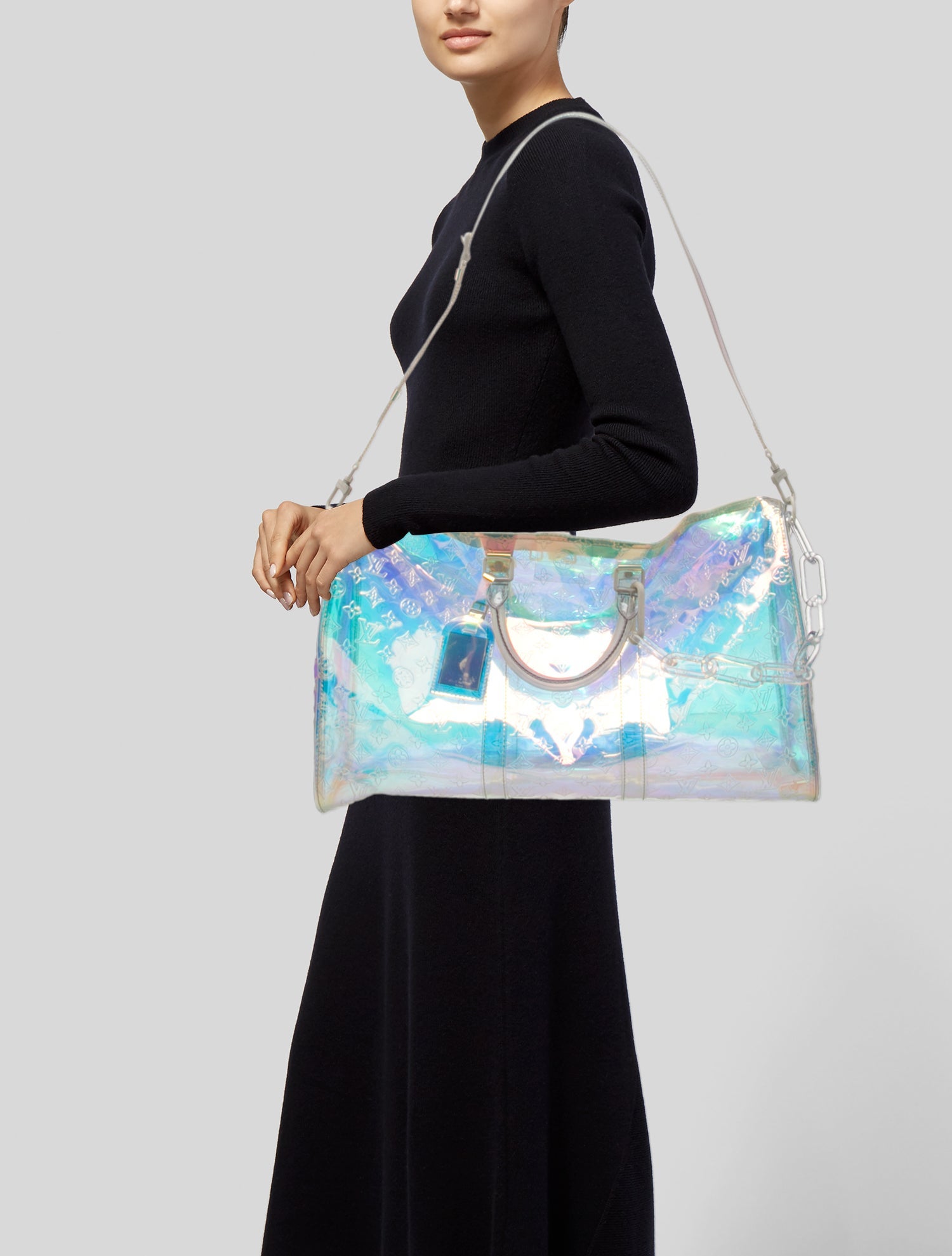 Louis Vuitton LV Monogram Prism Keepall Bandouliere 50