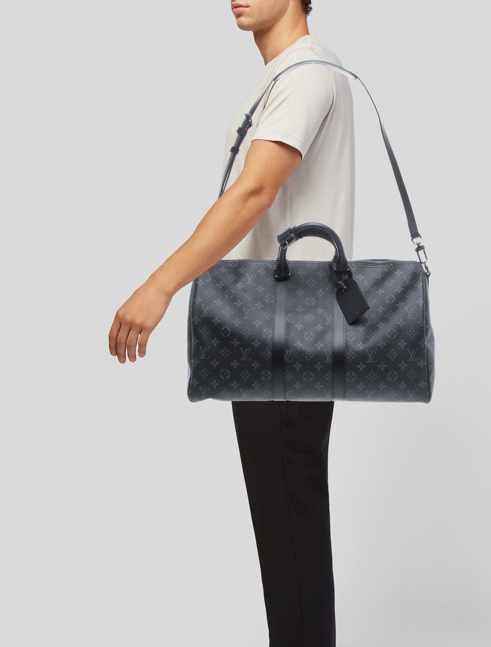 Louis Vuitton Monogram Eclipse Keepall Bandoulièr… - image 2