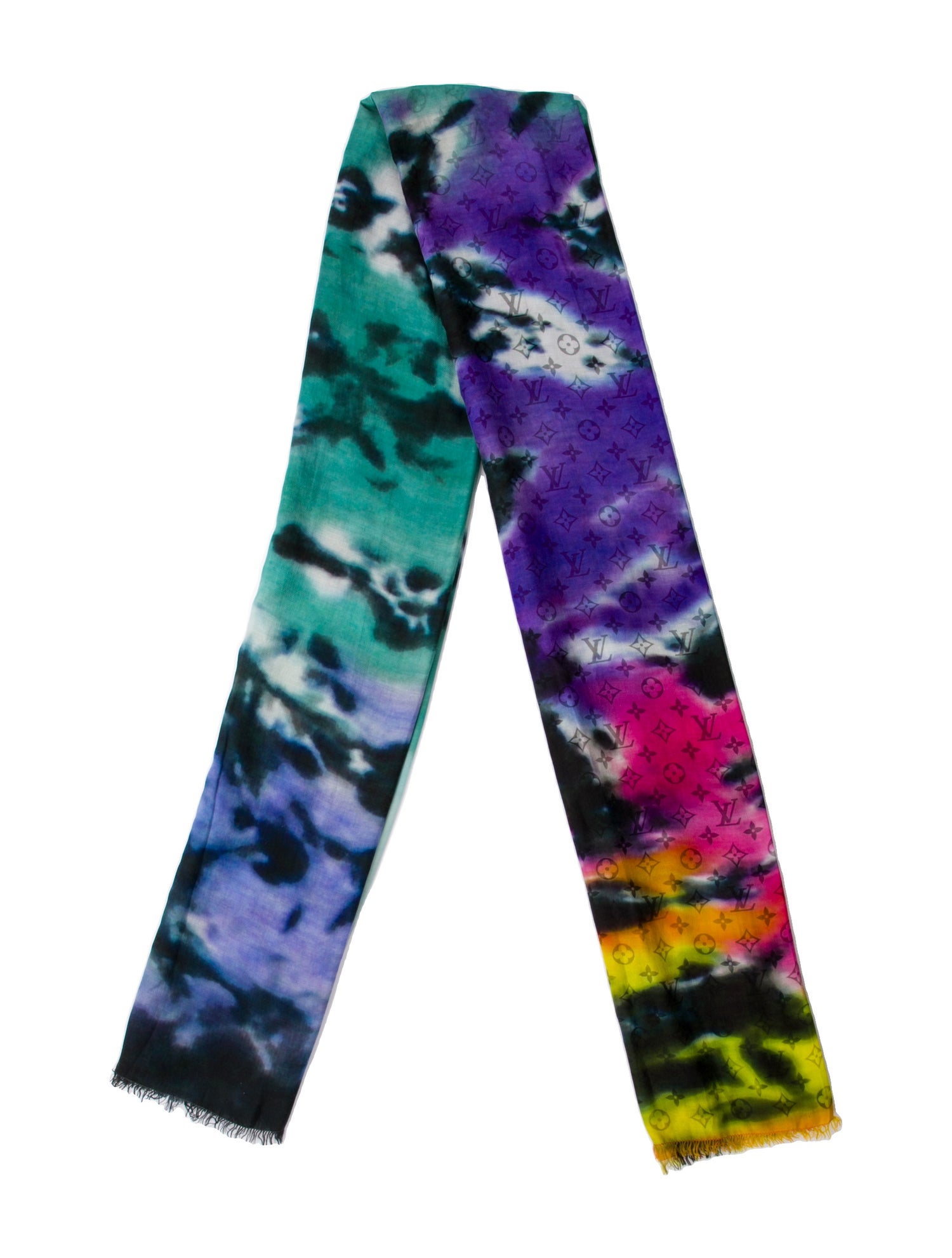 Louis Vuitton Tie Dye Monogram RGB 2018 Scarf
