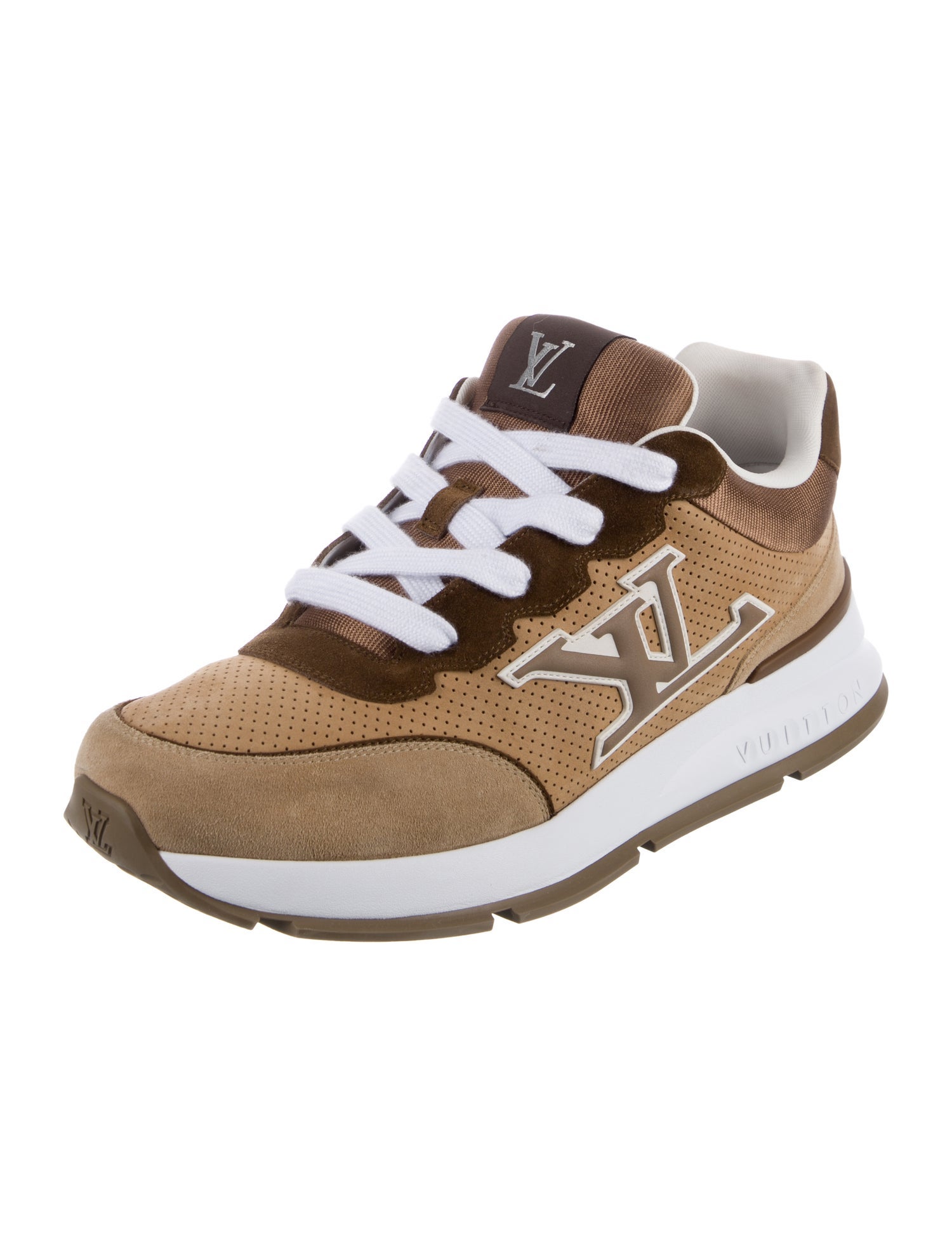 Louis Vuitton Damier Azur Pattern Leather Athletic Sneakers