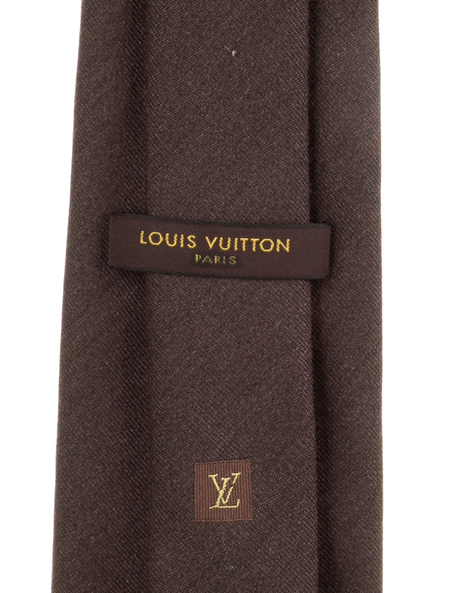 Louis Vuitton solid silk tie
