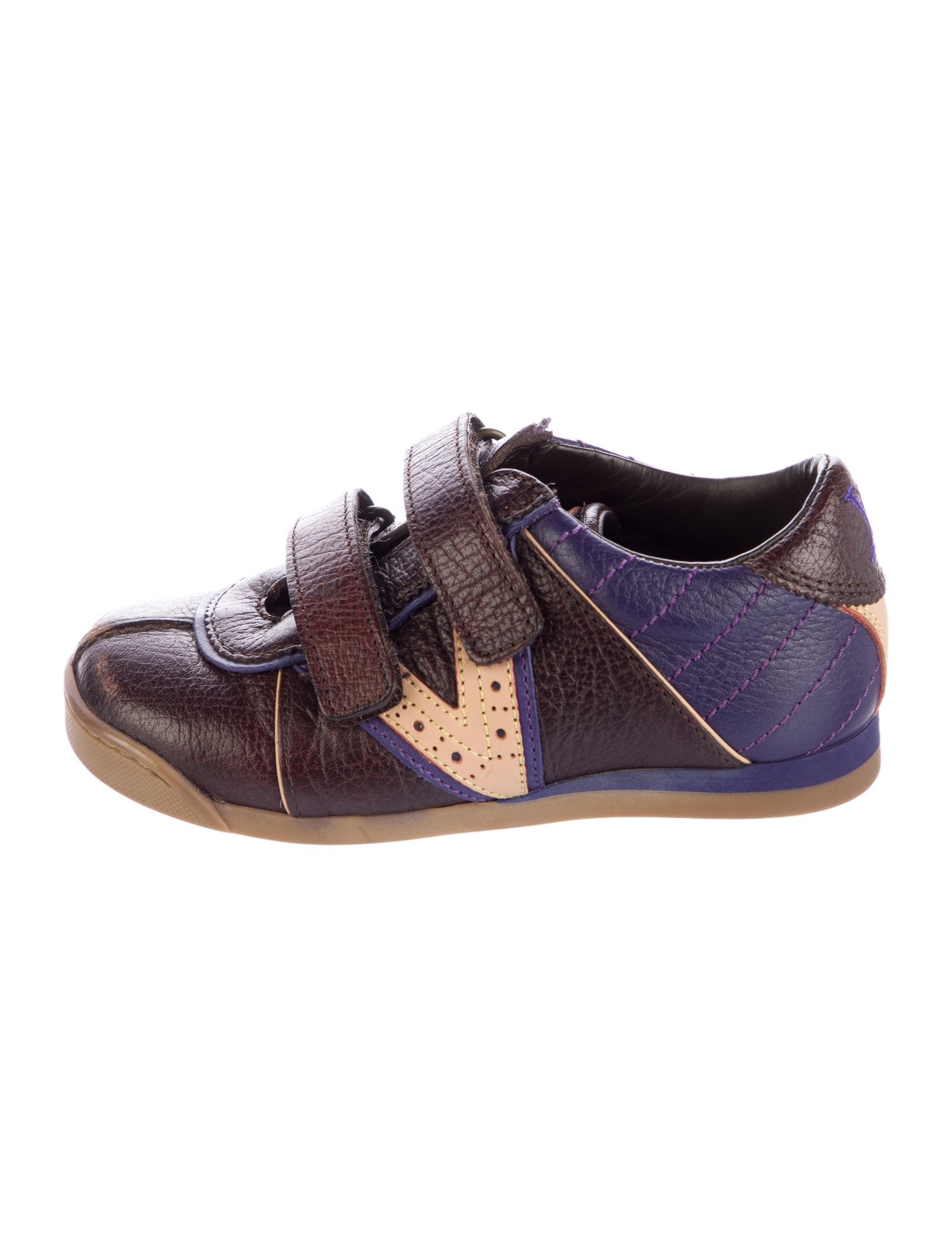 Louis Vuitton Toddler Metallic Leather Sneakers