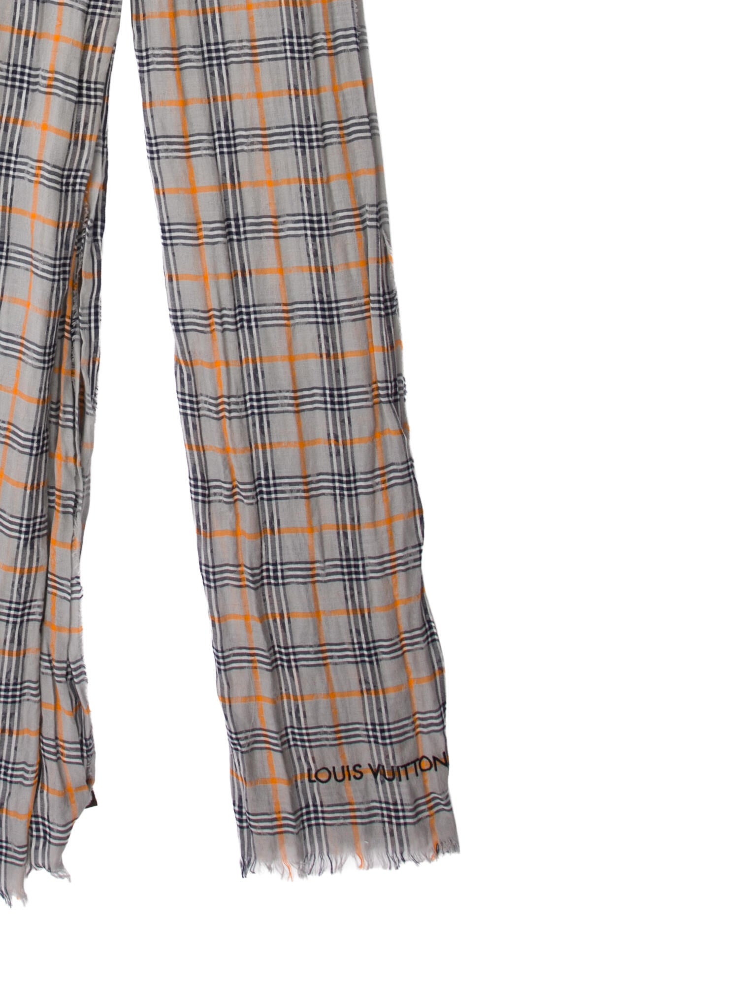 Louis Vuitton Plaid Print Shawl