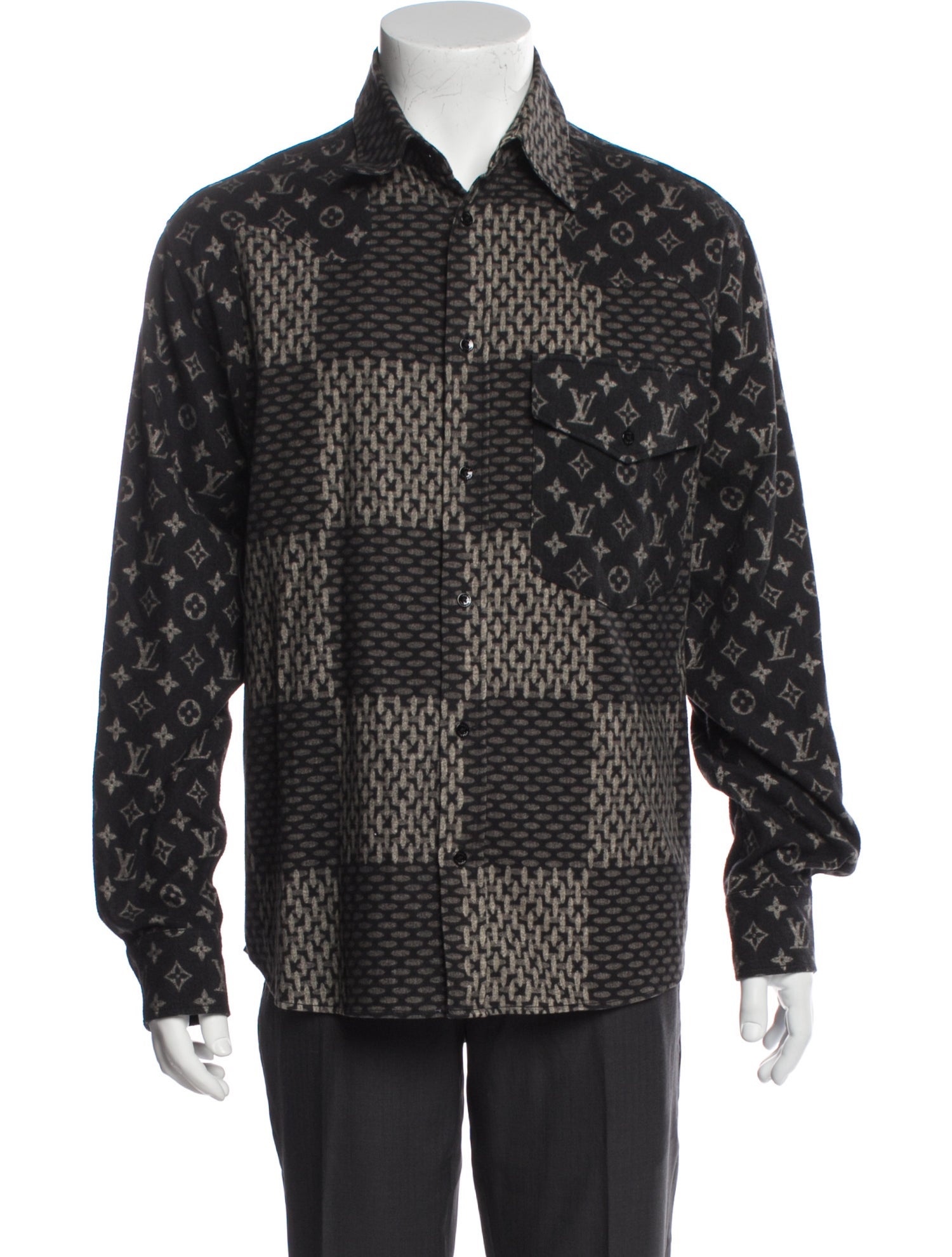 Louis Vuitton 2021 Clock Intarsia Pullover w/ Tags - Neutrals