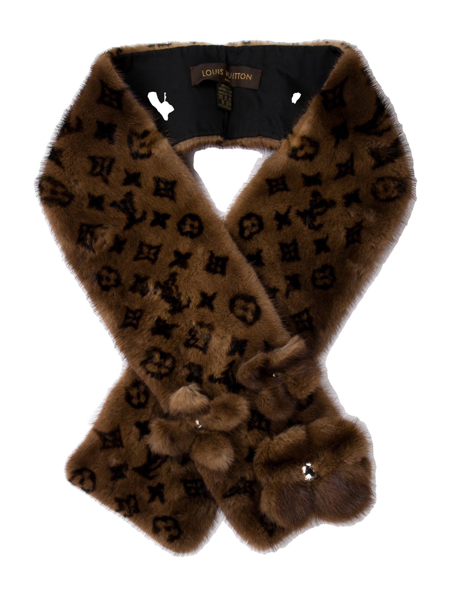 Louis Vuitton Mink LV Monogram Scarf