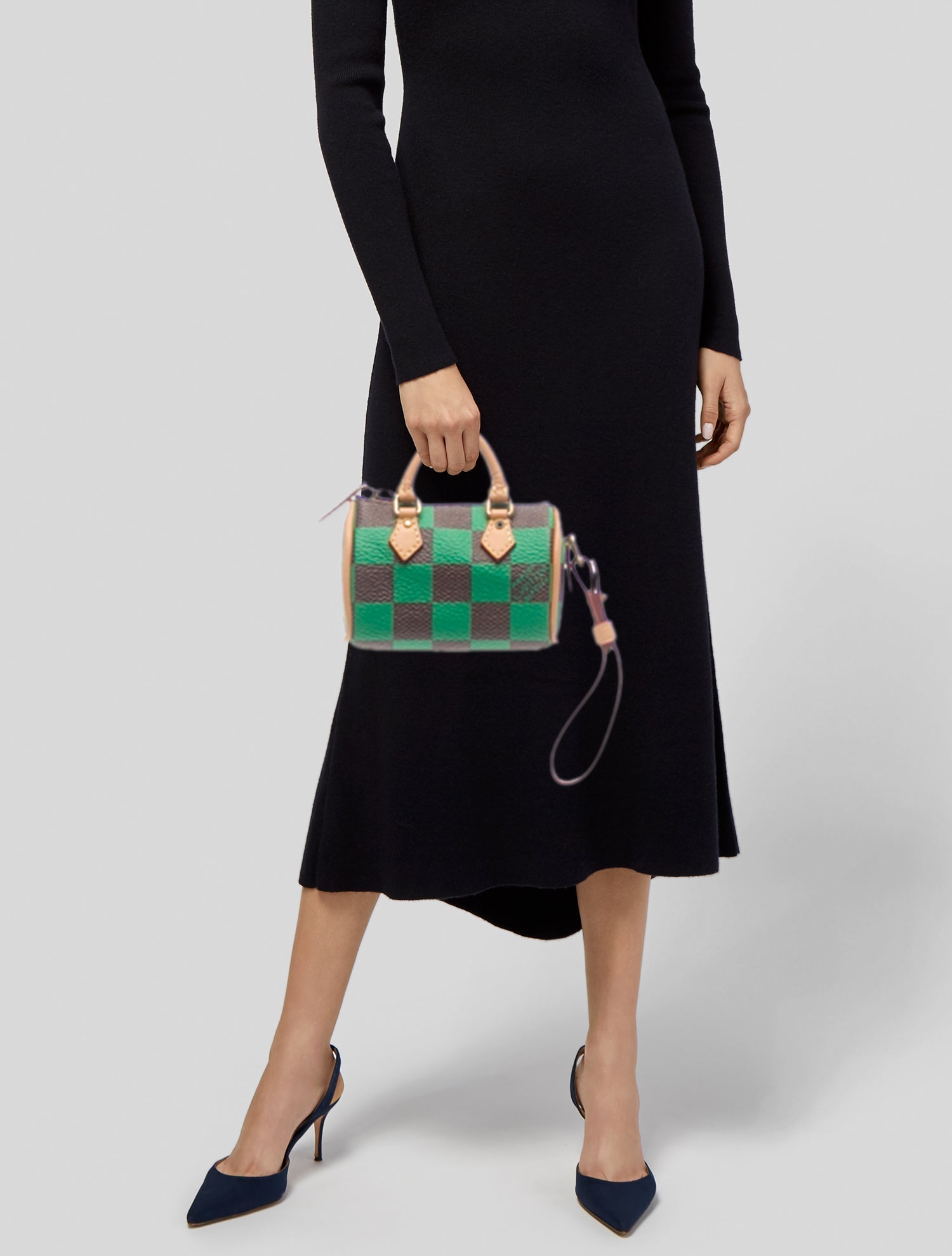 Louis Vuitton Damier Pop Nano Speedy Bandoulière Bag Charm