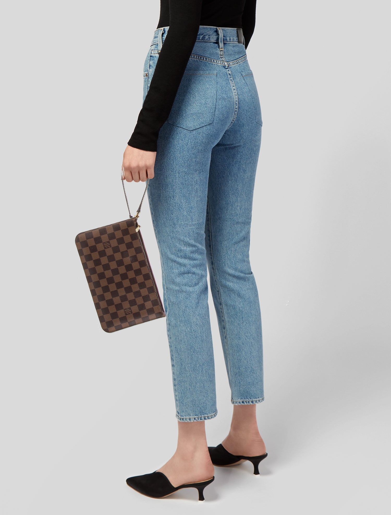 Louis Vuitton Damier Ebene Neverfull Pouch