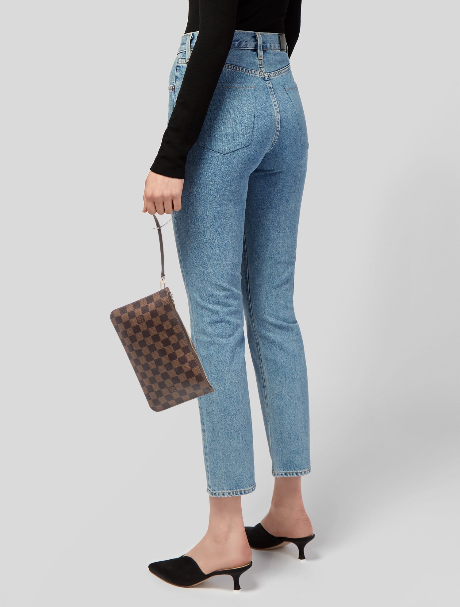 Louis Vuitton Damier Ebene Neverfull Pouch