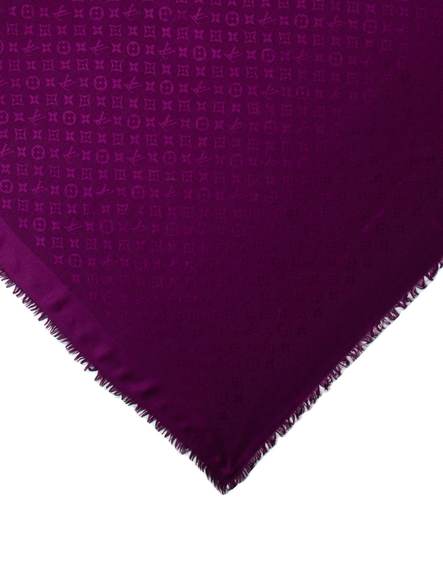 Louis Vuitton Silk Monogram Pattern Scarf