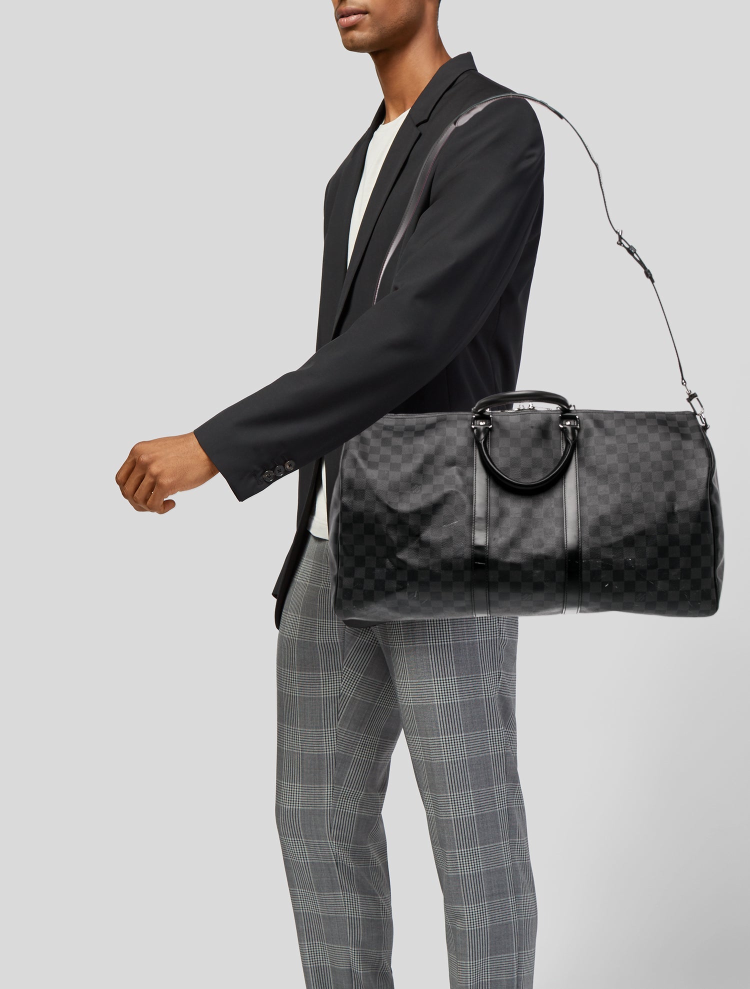 Louis Vuitton Damier Graphite Keepall Bandouliere 55