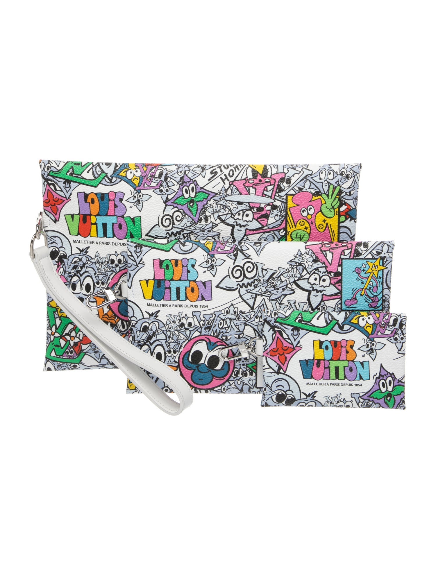 Louis Vuitton Coated Canvas Clutch w/ Tags