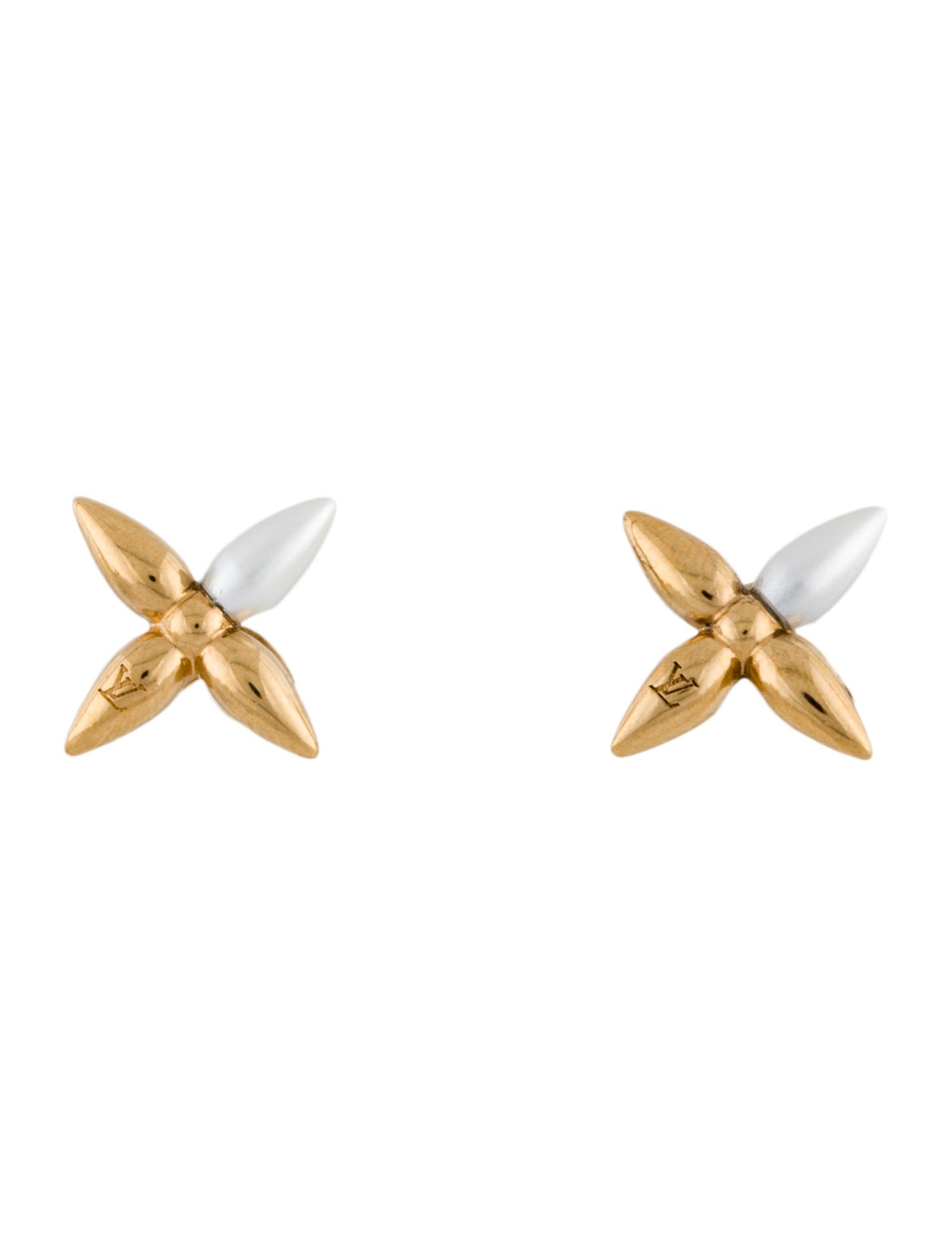 Louis Vuitton Faux Pearl Louisette Stud Earrings