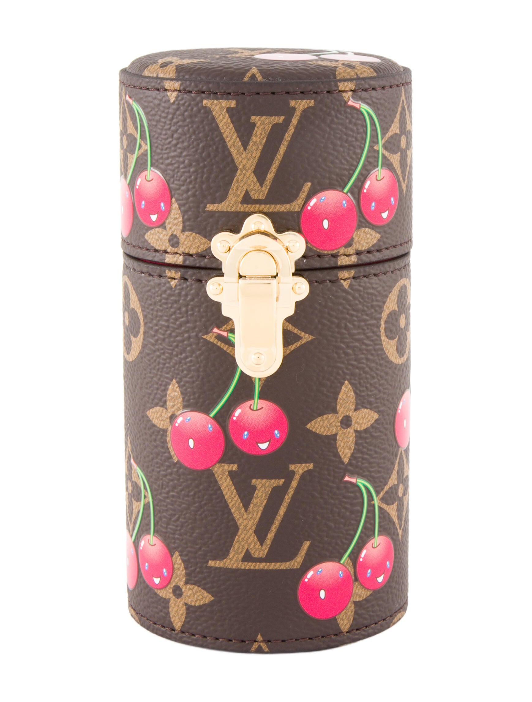 Louis Vuitton x Takashi Murakami Monogram Cerises Fragrance Case