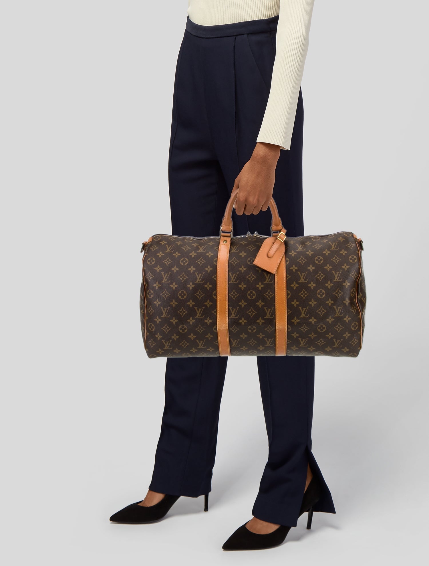 Louis Vuitton LV Monogram Keepall Bandouliere 50 Vintage