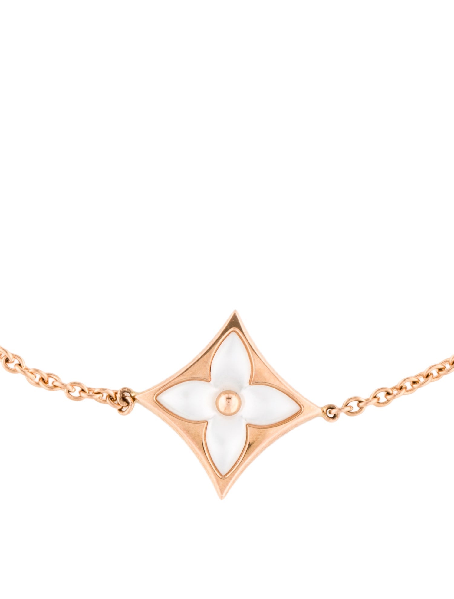 Louis Vuitton Mother of Pearl Color Blossom Star Station Bracelet