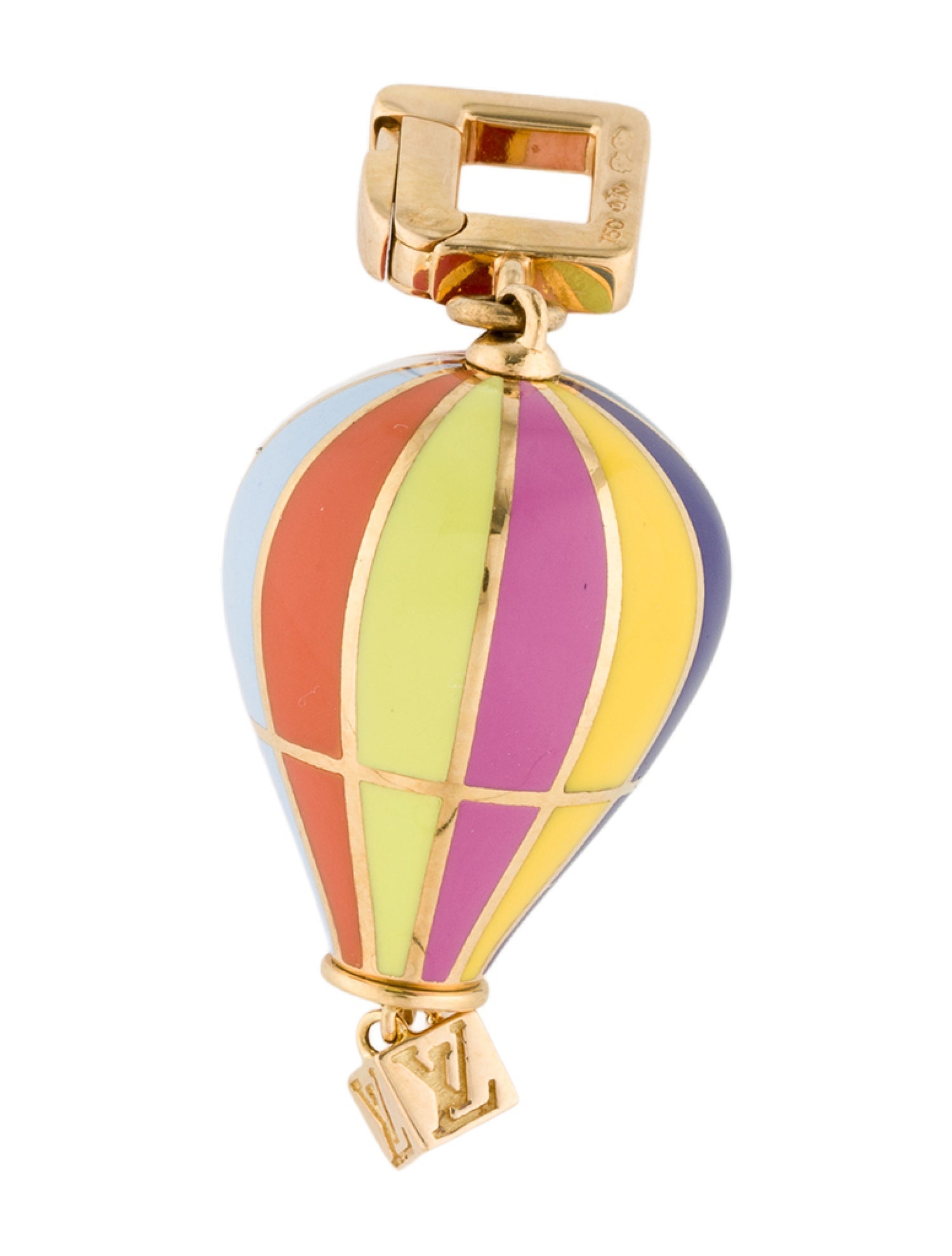 Louis Vuitton 18K Enamel Murakami Hot Air Balloon Pendant