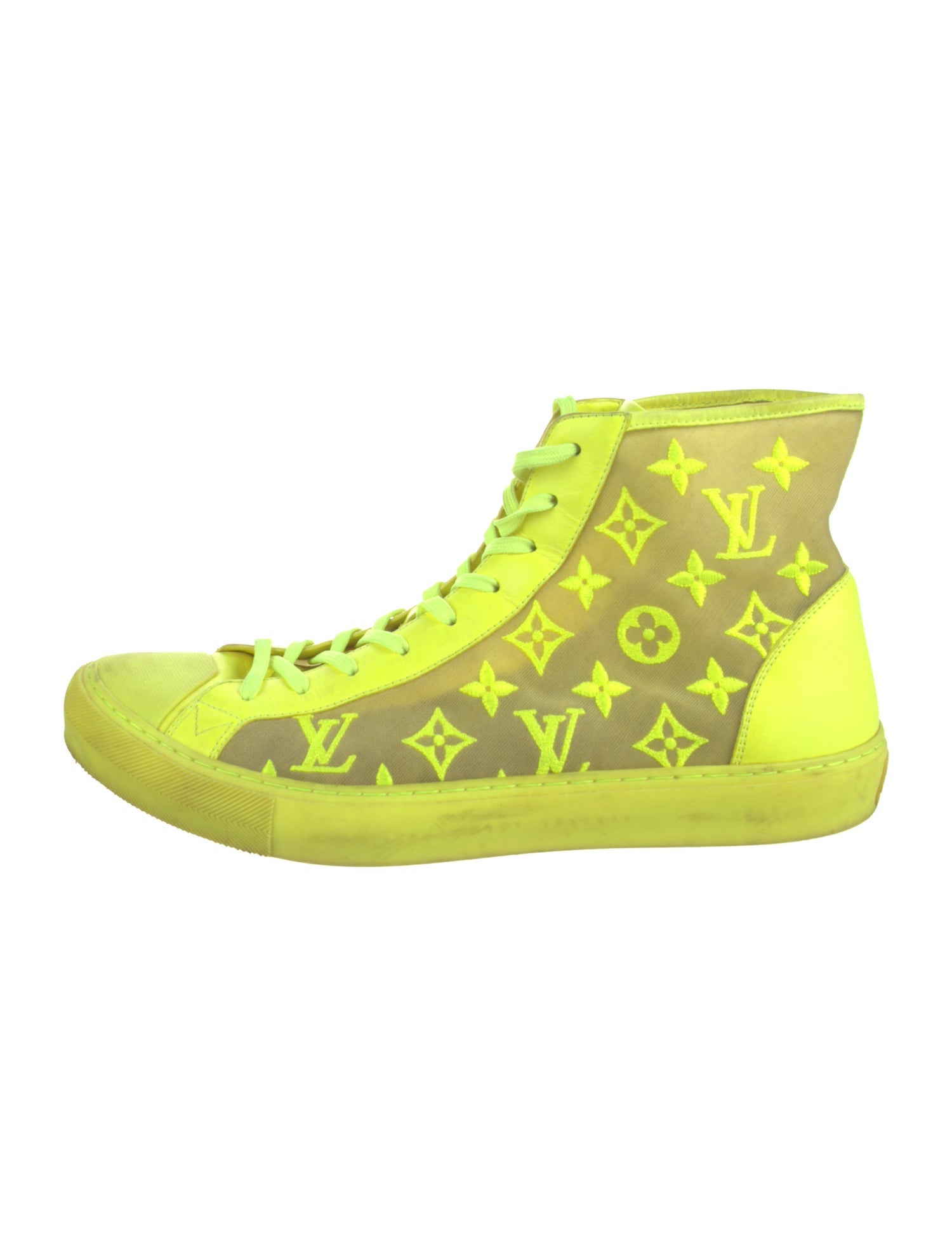 Louis Vuitton LV Monogram Embroidered Accent Sneakers