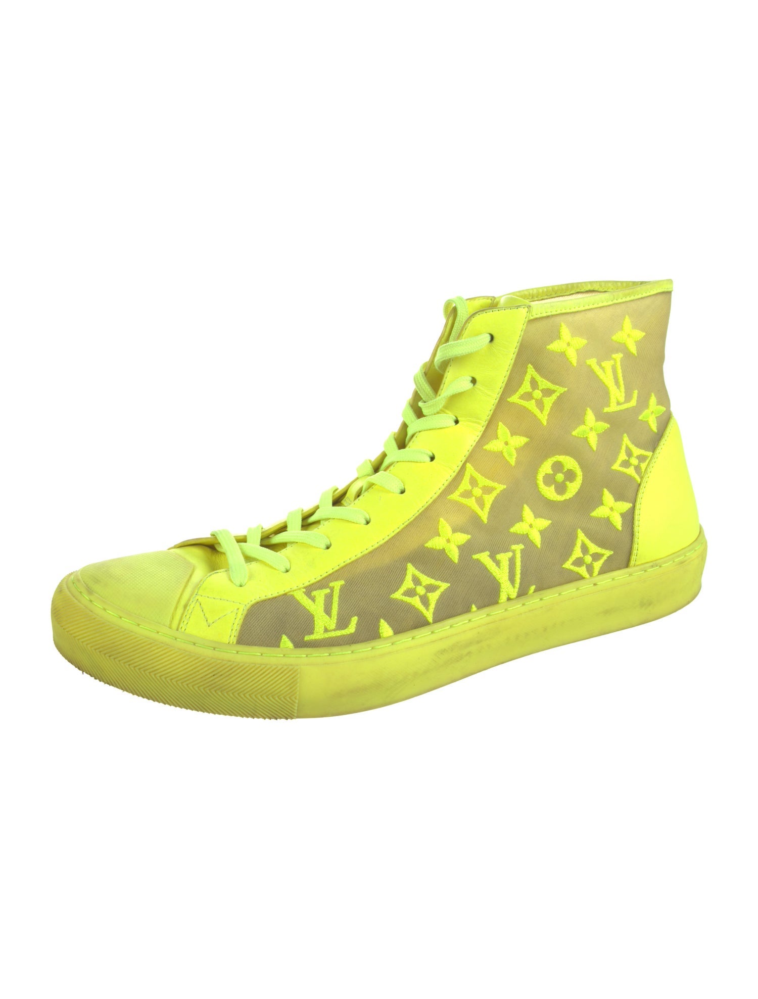 Louis Vuitton LV Monogram Embroidered Accent Sneakers