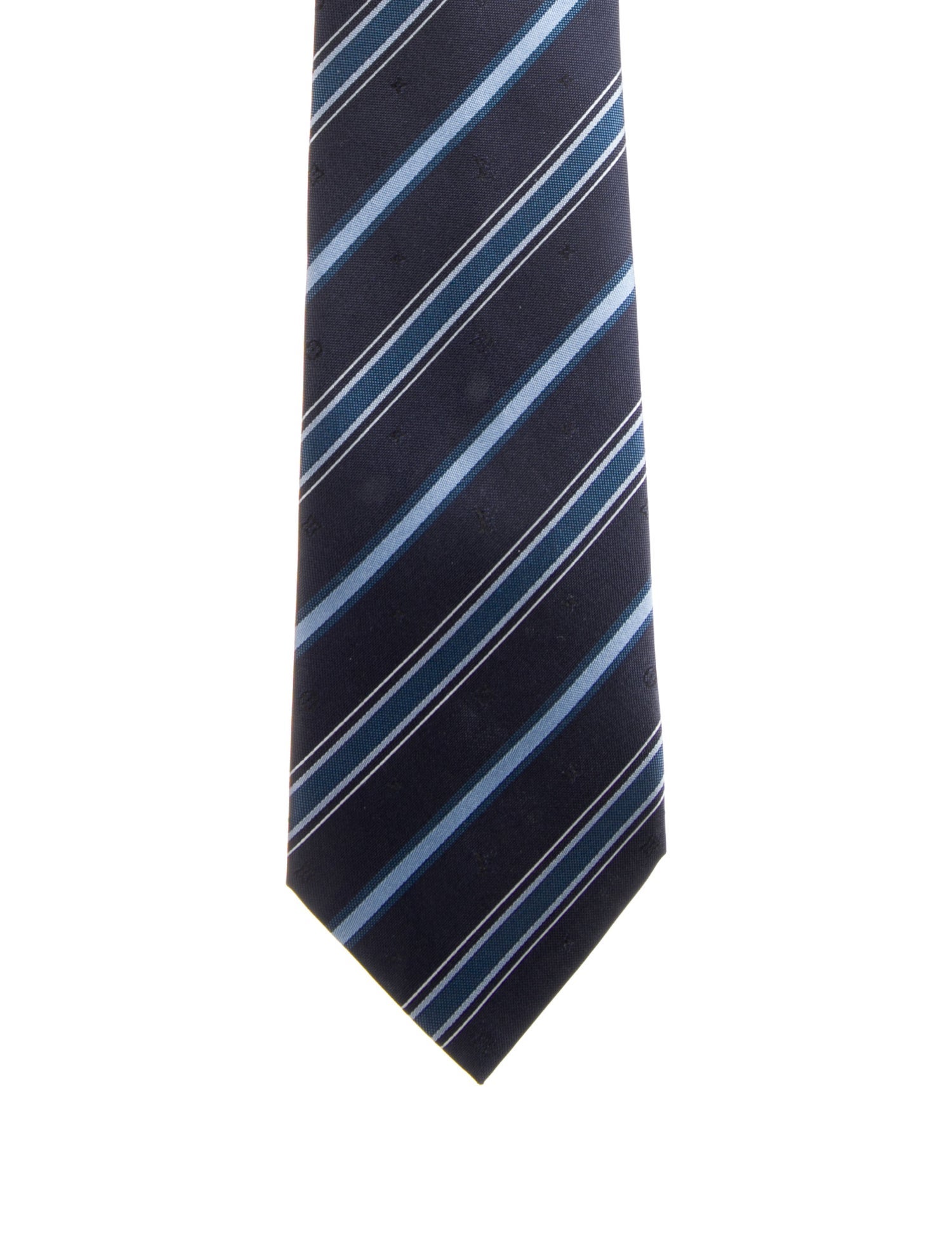 Louis Vuitton Pattern Print Silk Tie