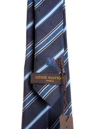 Louis Vuitton Pattern Print Silk Tie