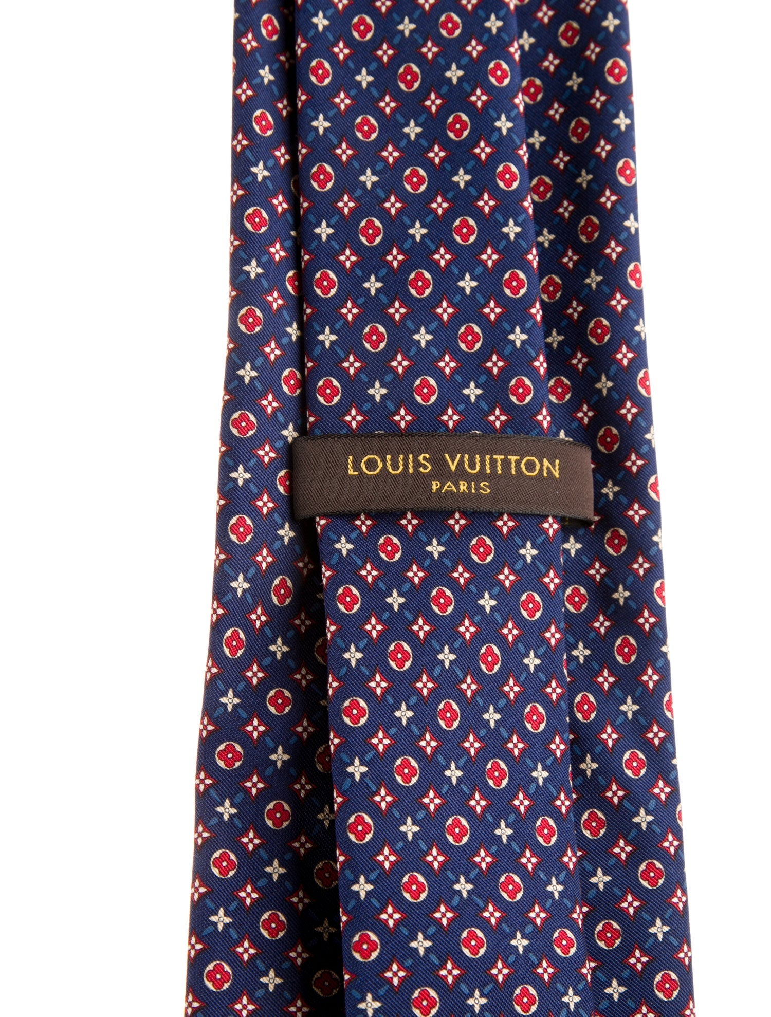Louis Vuitton Pattern Print Silk Tie