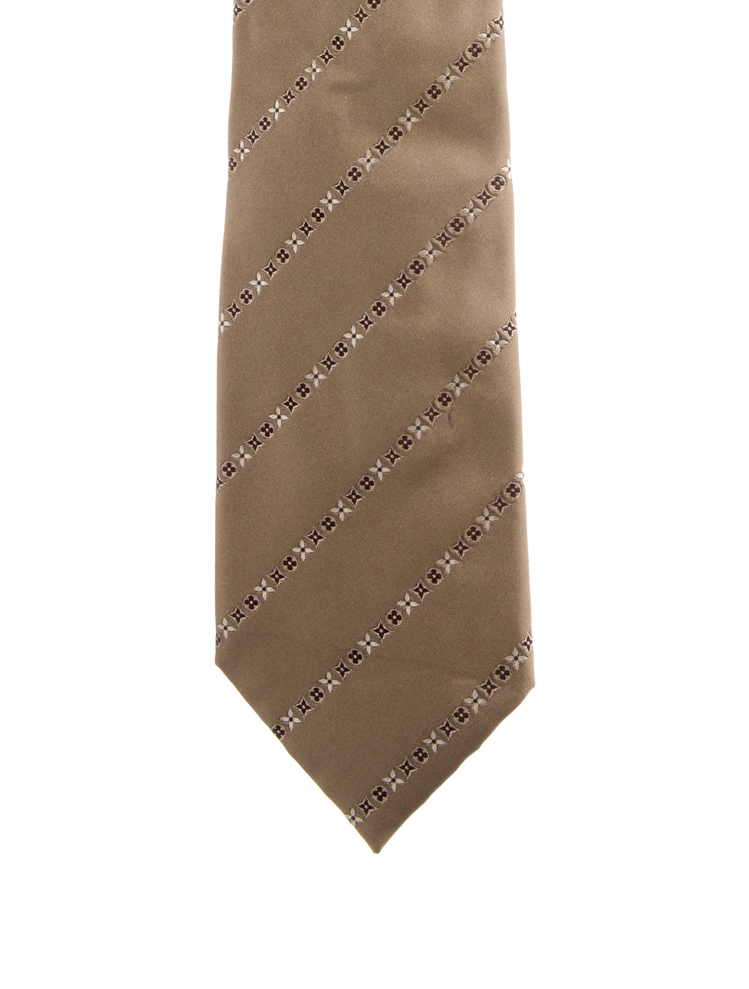 Louis Vuitton Pattern Print Silk Tie