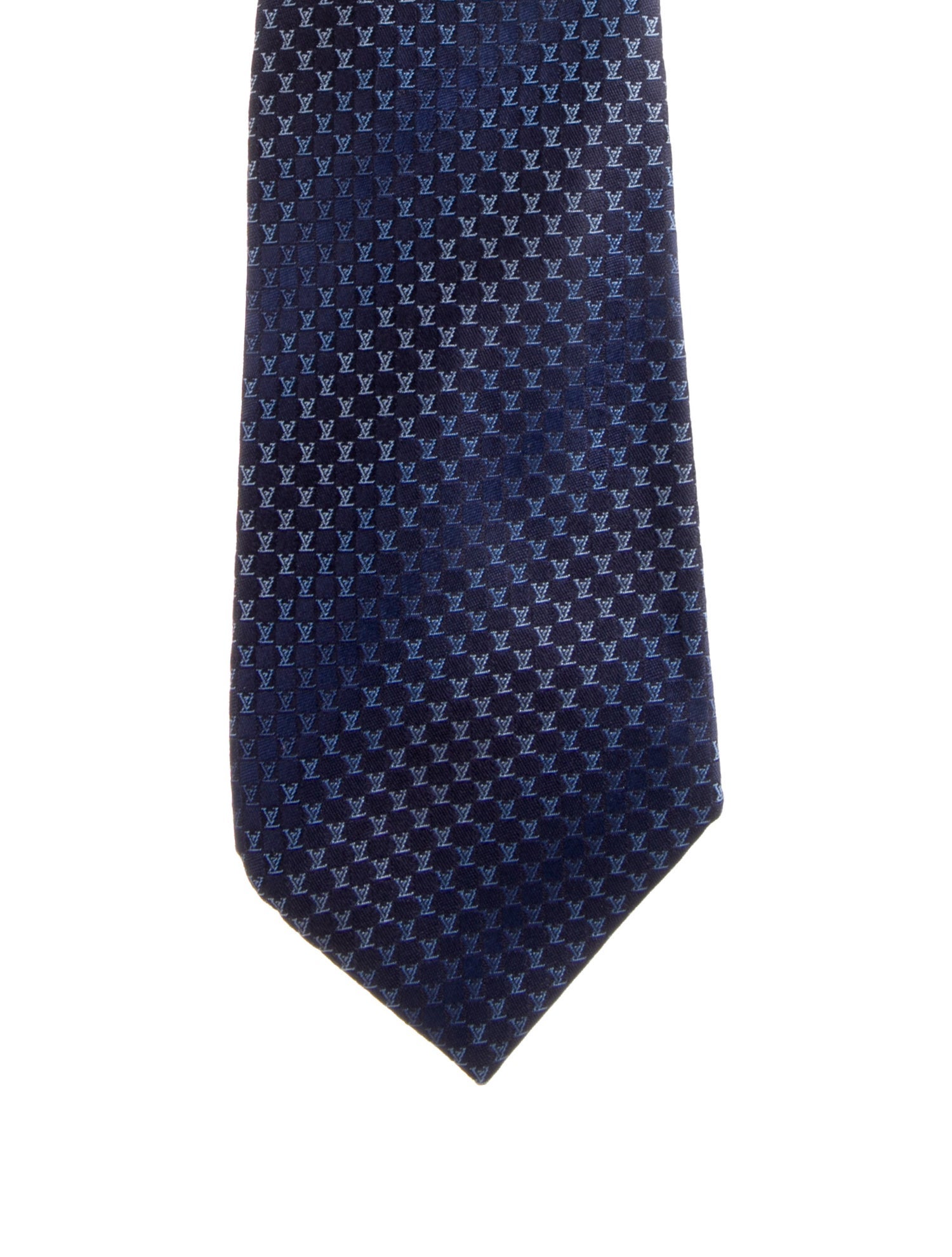 Louis Vuitton Pattern Print Silk Tie