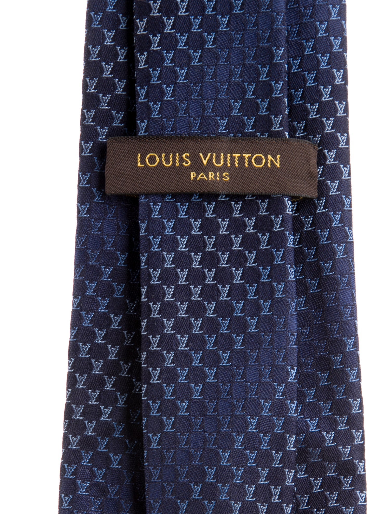Louis Vuitton Pattern Print Silk Tie