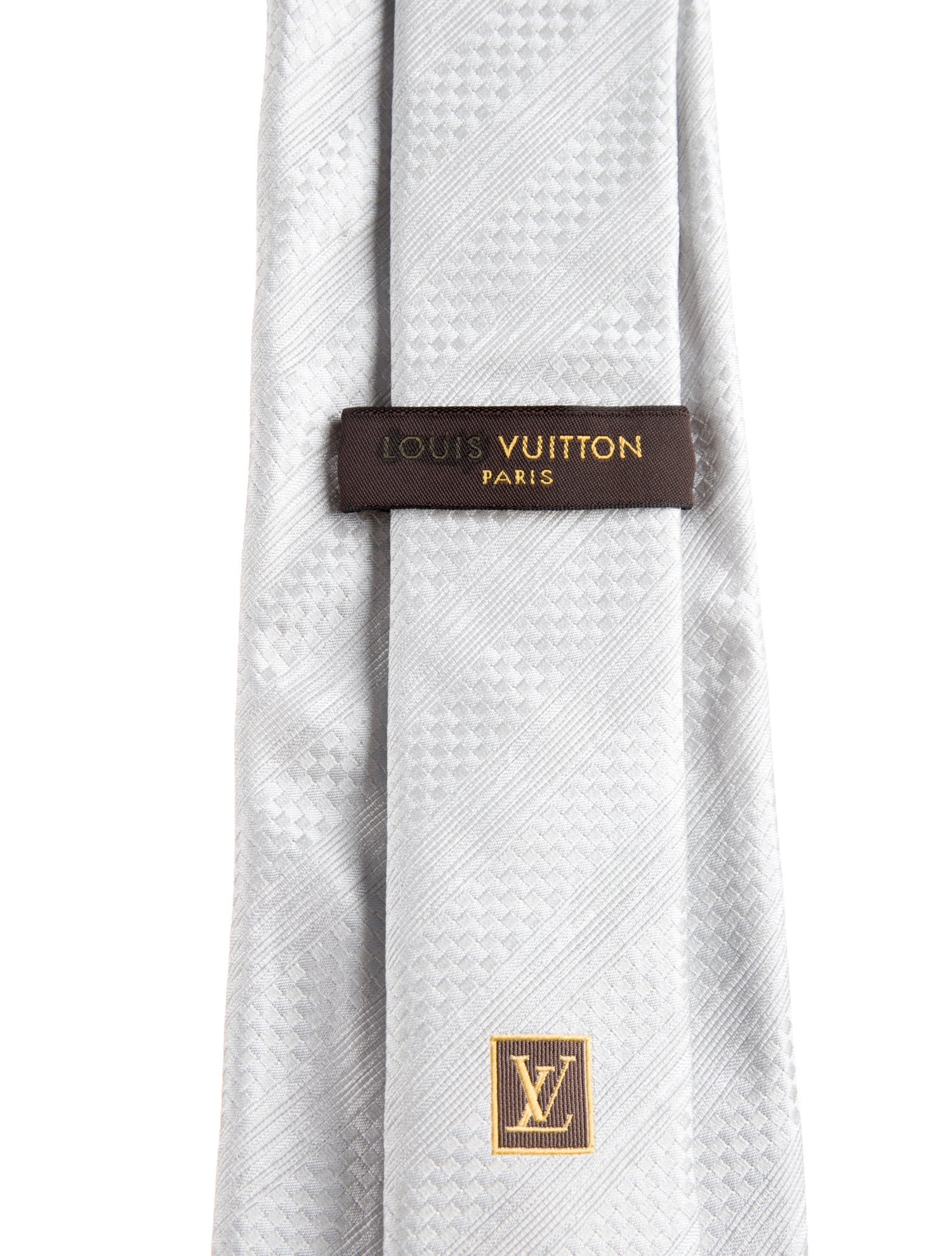 Louis Vuitton Pattern Print Silk Tie
