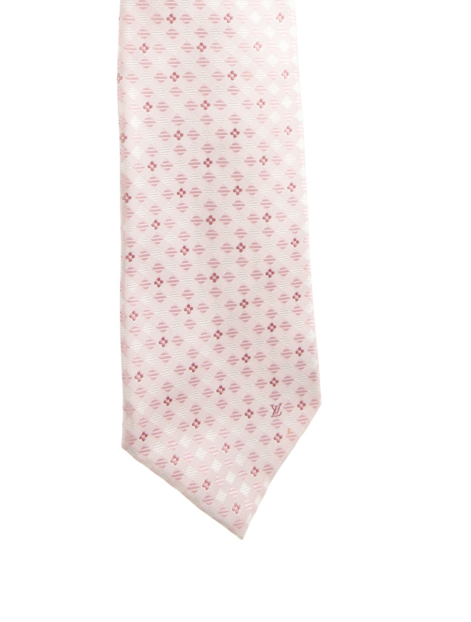 Louis Vuitton Pattern Print Silk Tie